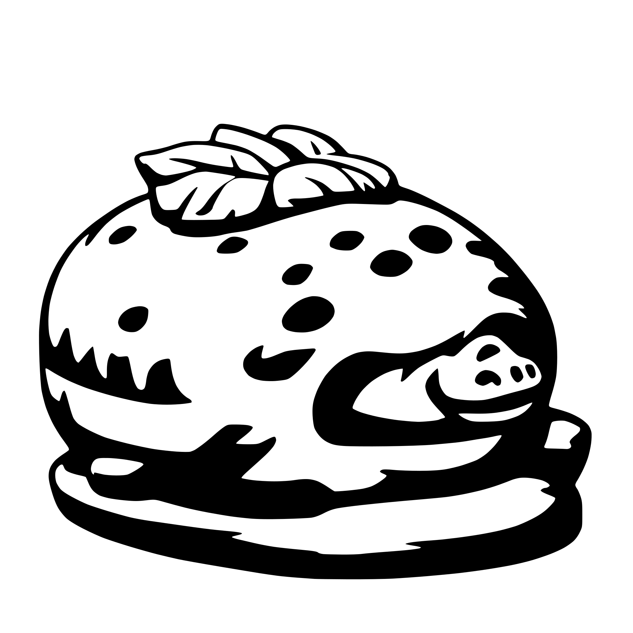 AI-generated SVG of a porkbun