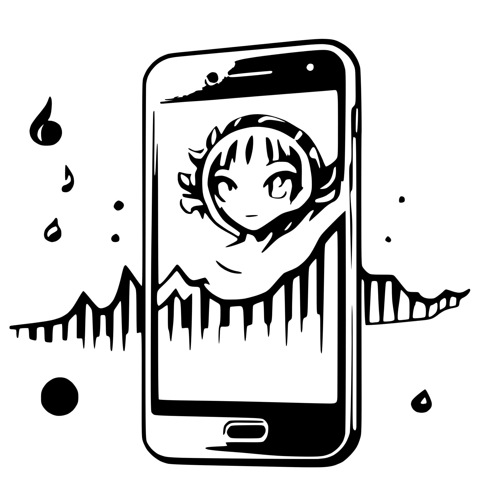 AI-generated SVG of a Music Wave, App Logo, Groovify Text