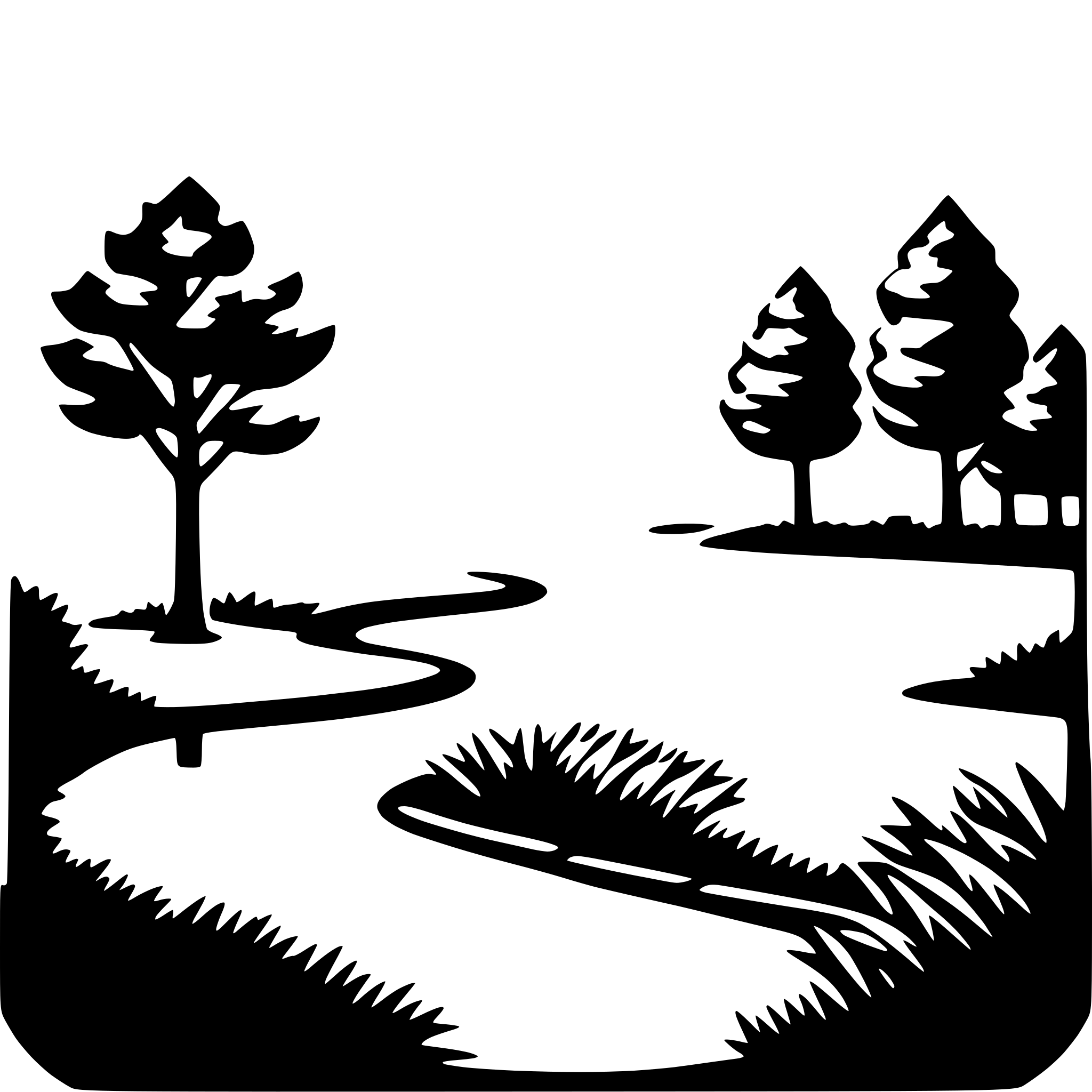 AI-generated SVG of a nature tranquility