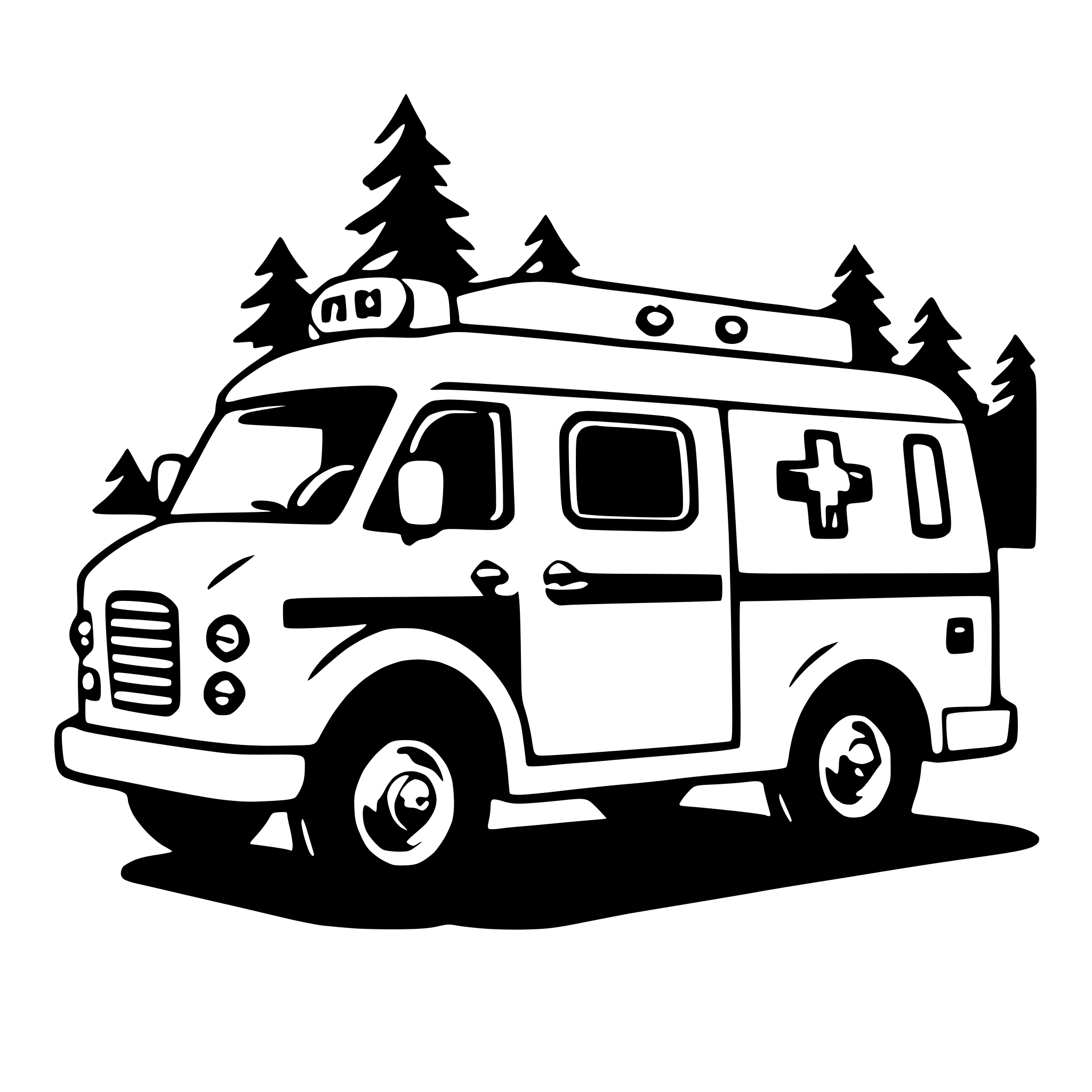 AI-generated SVG of 'ambulance'