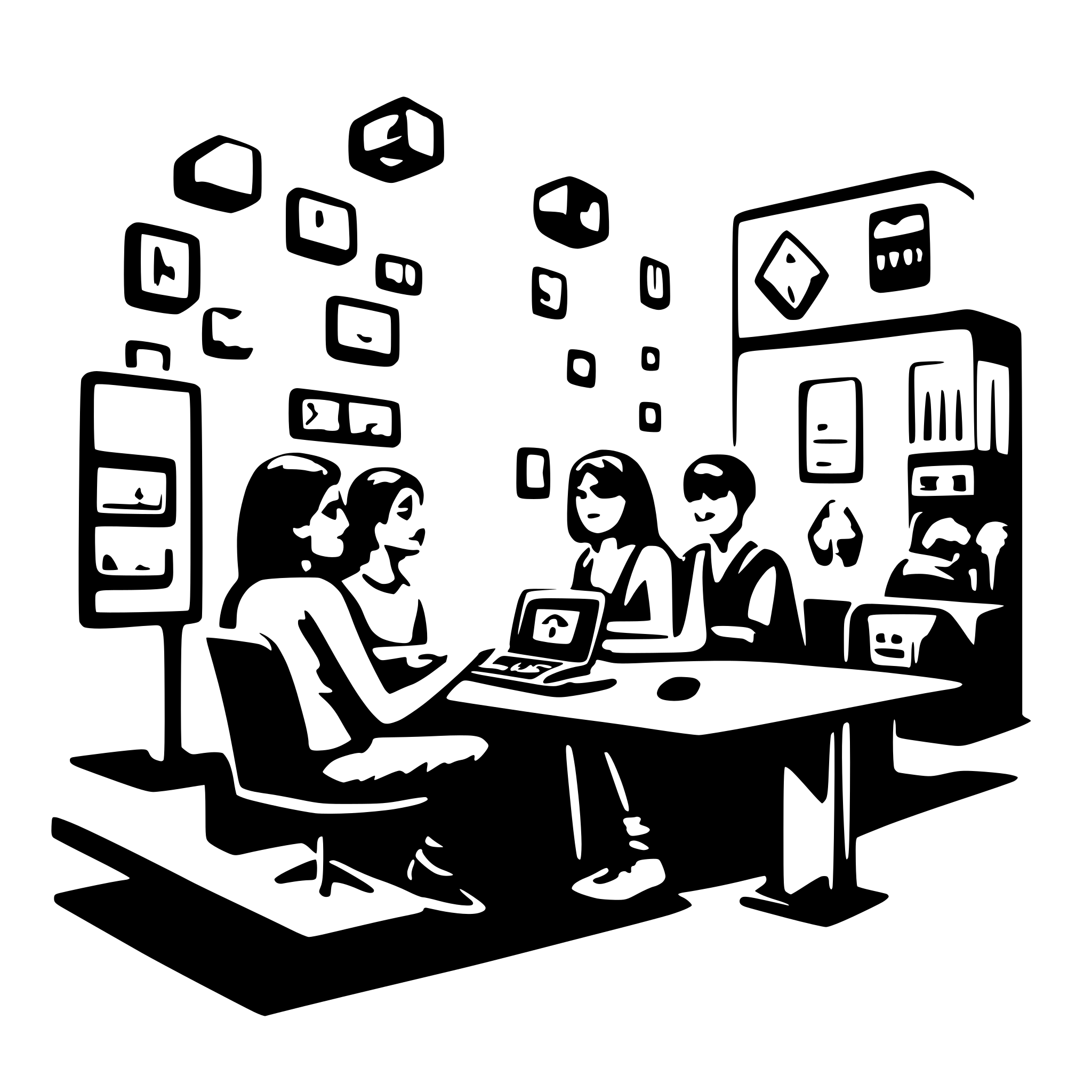 AI-generated SVG of a digital diversity living lab