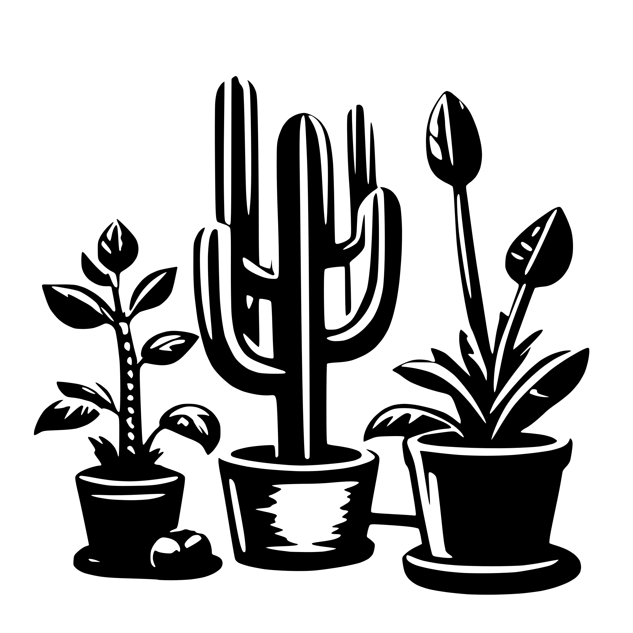 AI-generated SVG of 'mexican life and plants'