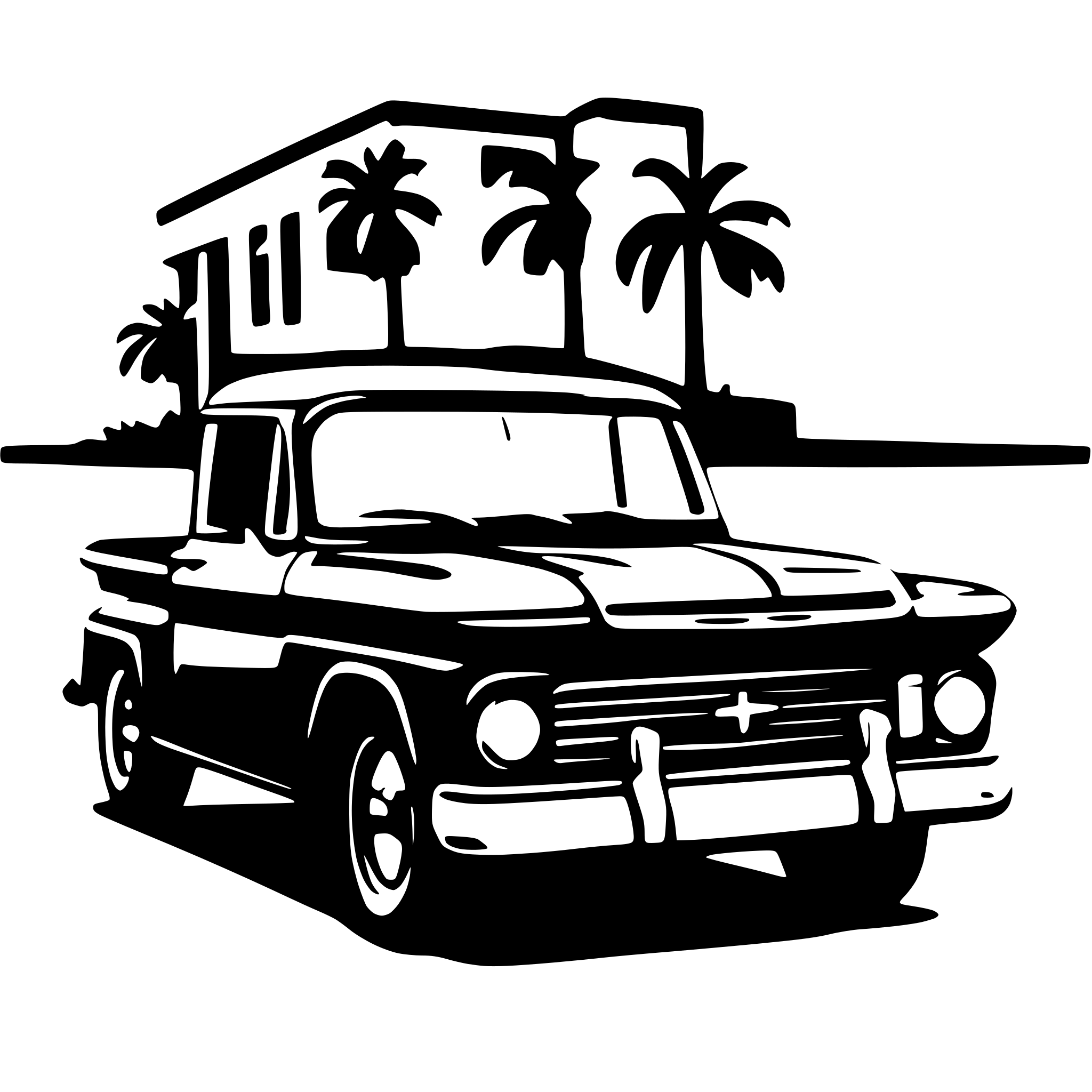 AI-generated SVG of '1964 chevy pickup'