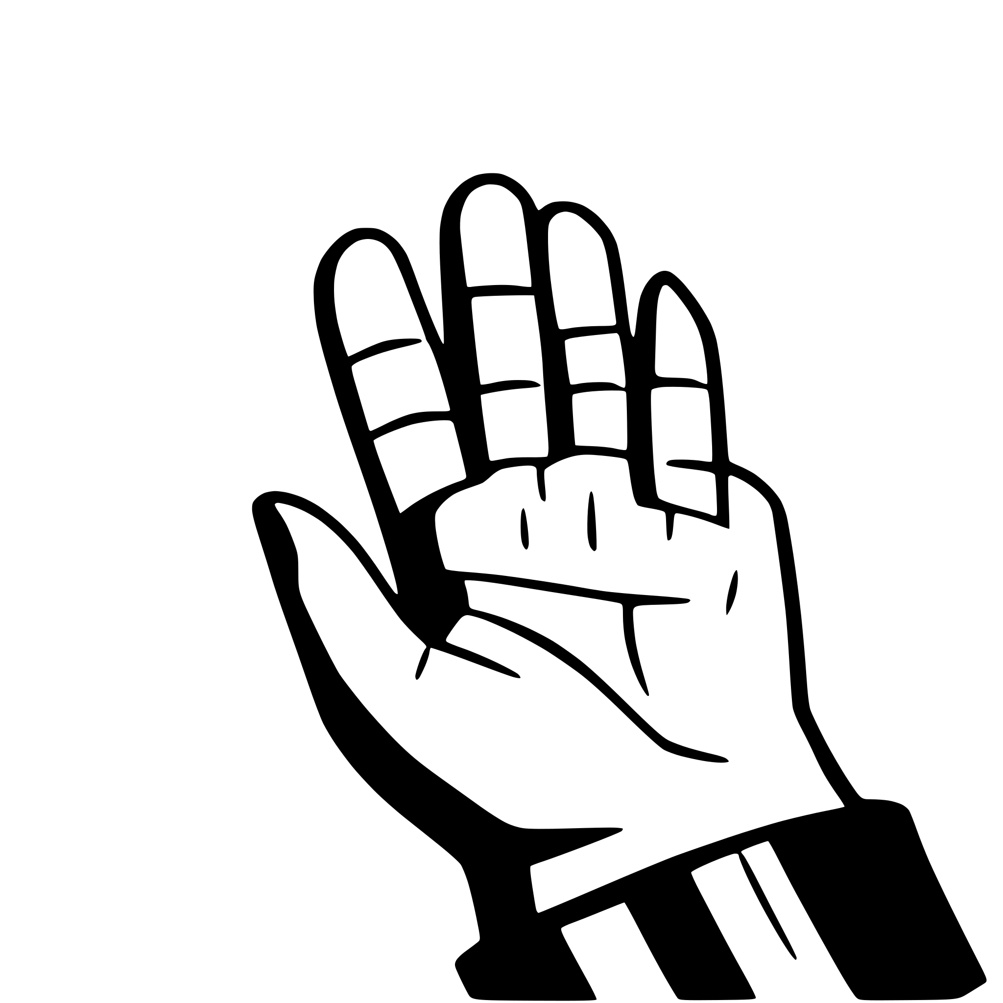 AI-generated SVG of 'ok hand single line'