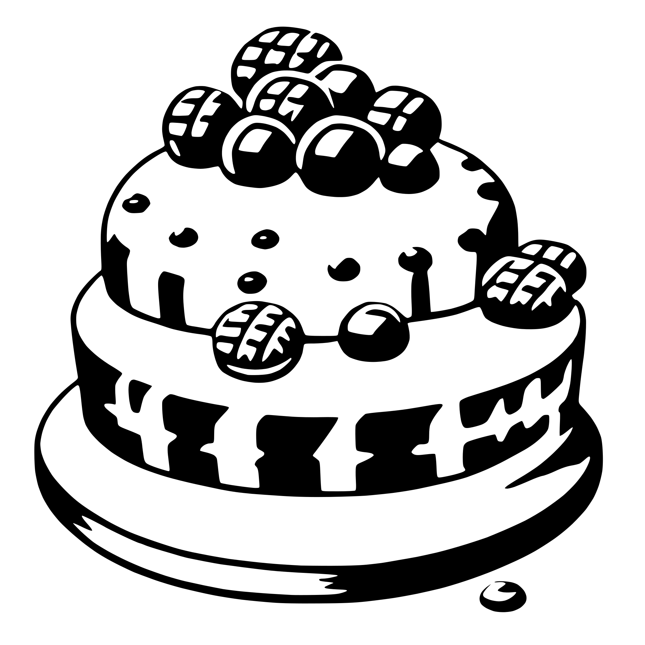 AI-generated SVG of a pastry
