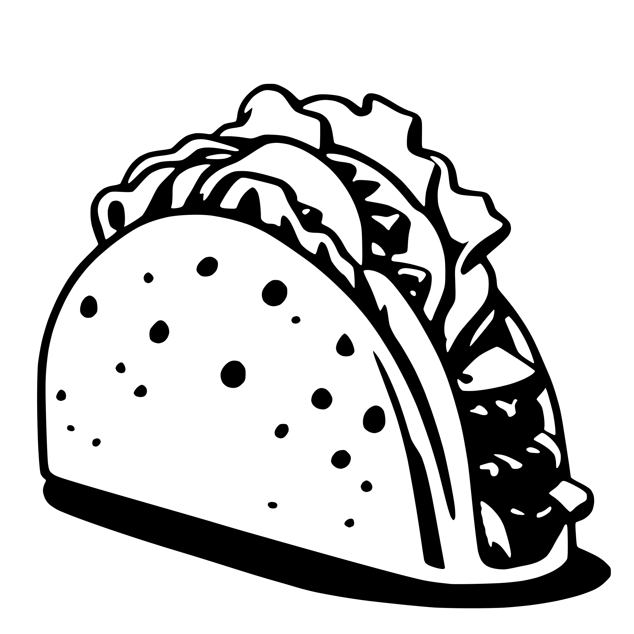 AI-generated SVG of 'taco'