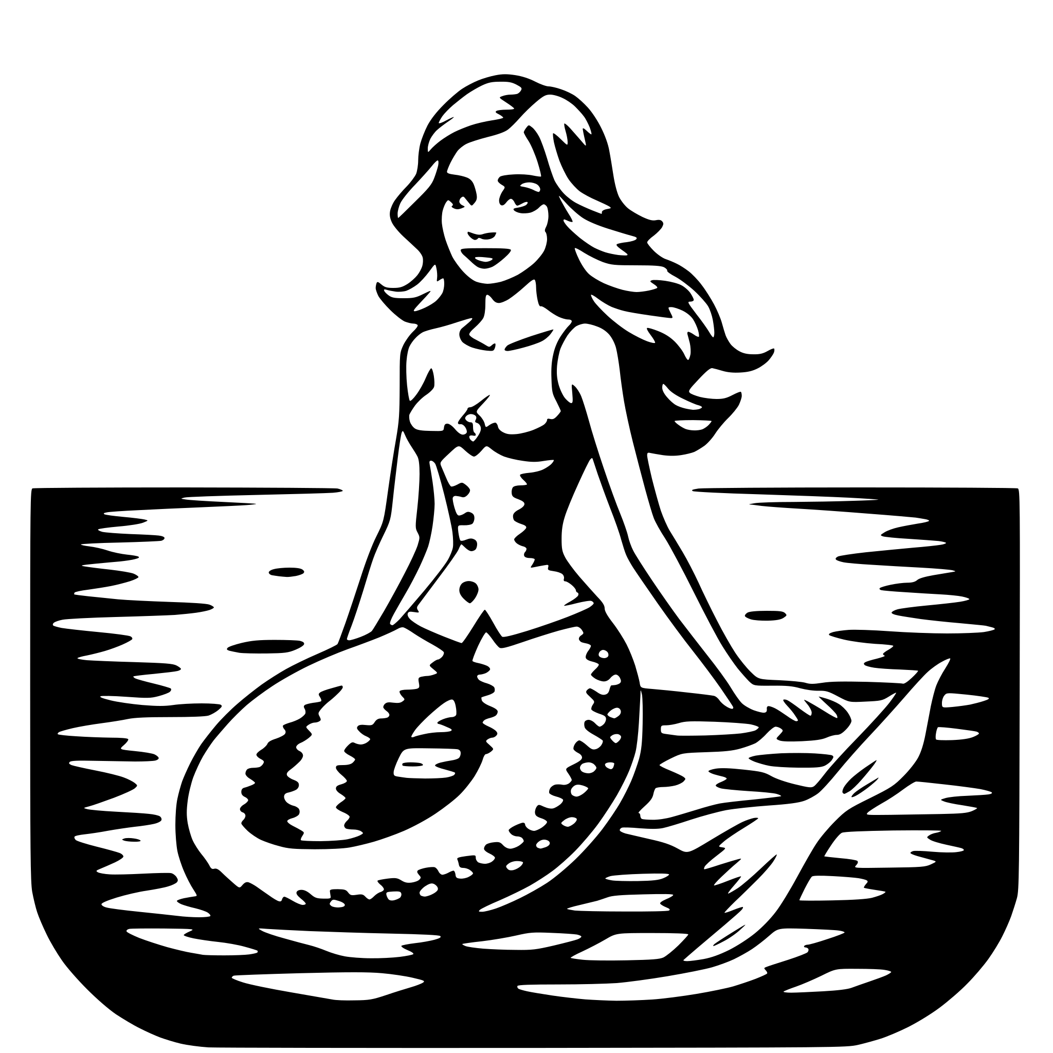 AI-generated SVG of 'mermaid'