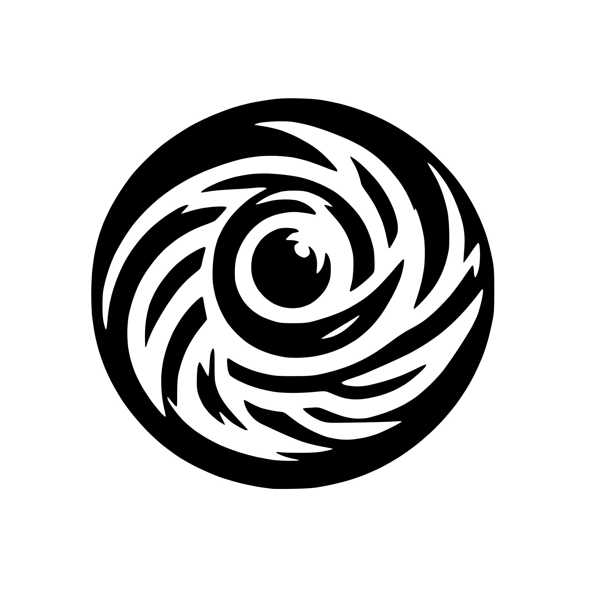 AI-generated SVG of a spiral black hole with matter being sucked in