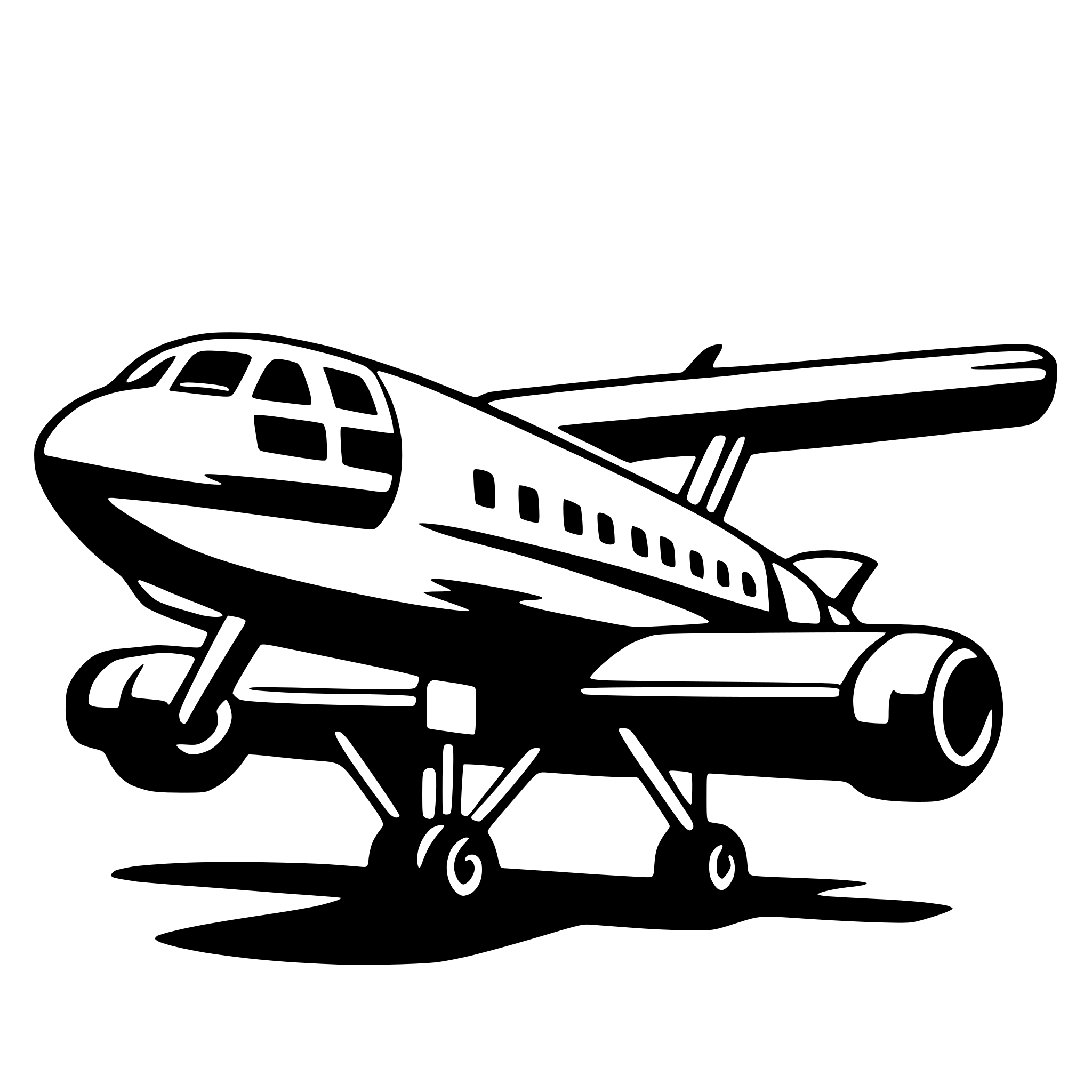 AI-generated SVG of 'airplane'