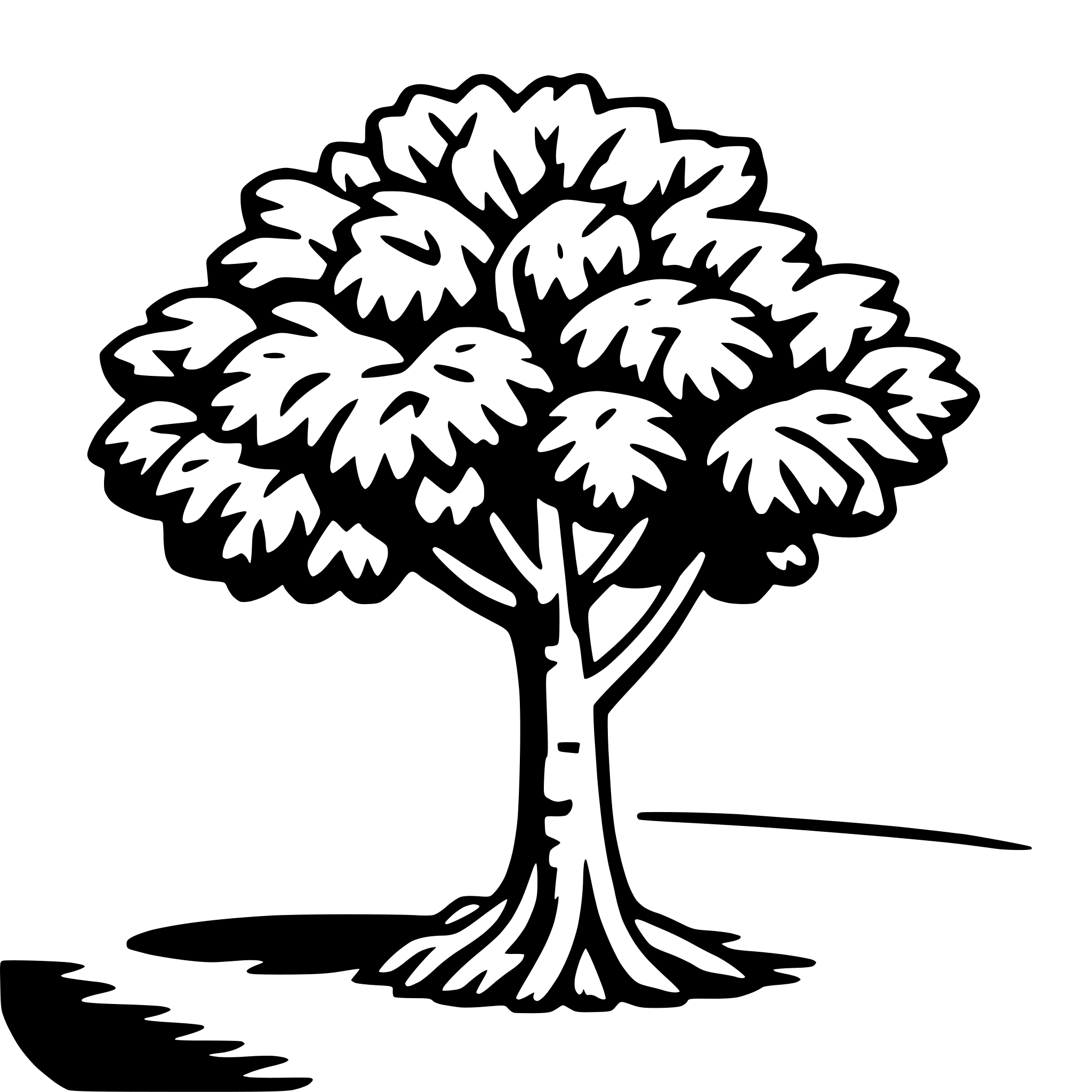 AI-generated SVG of a mulberry tree