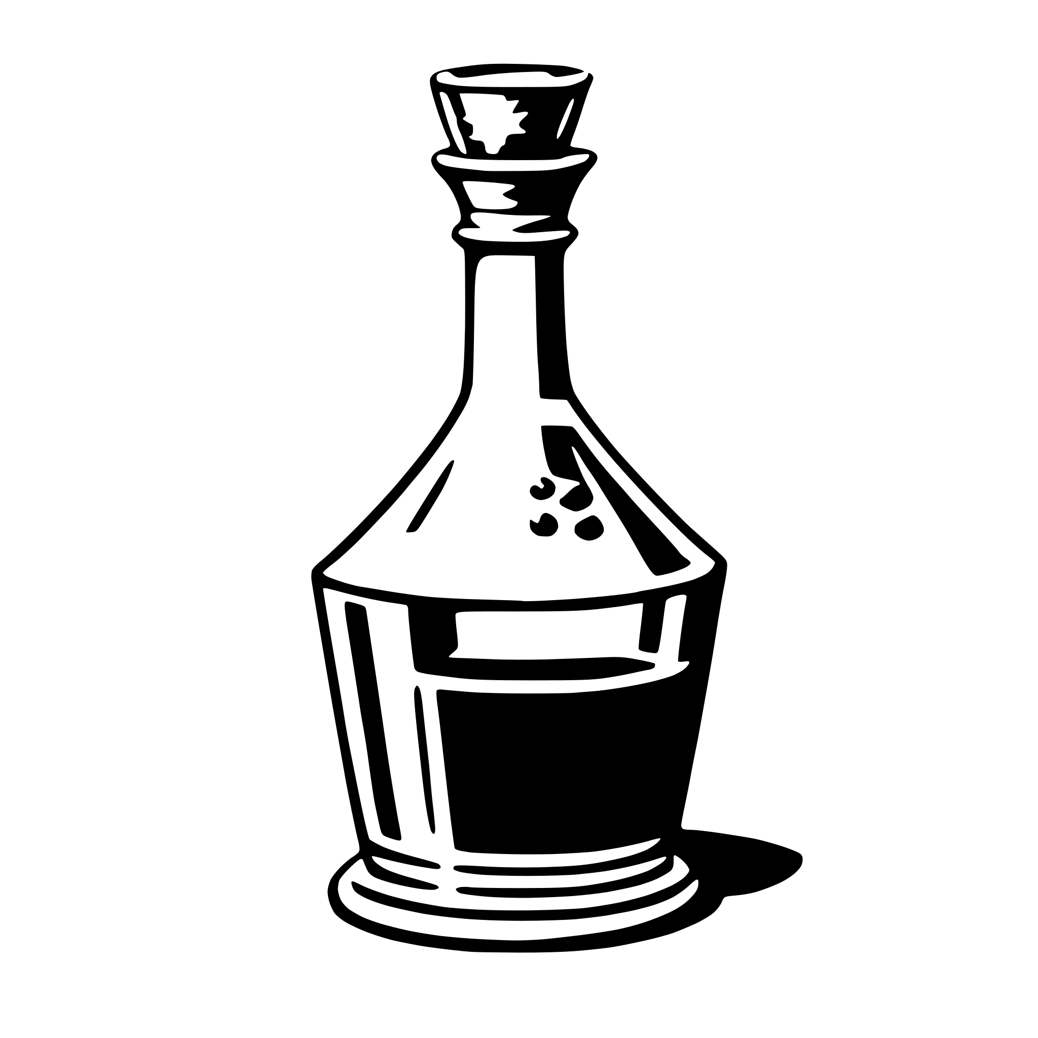 AI-generated SVG of a decanter