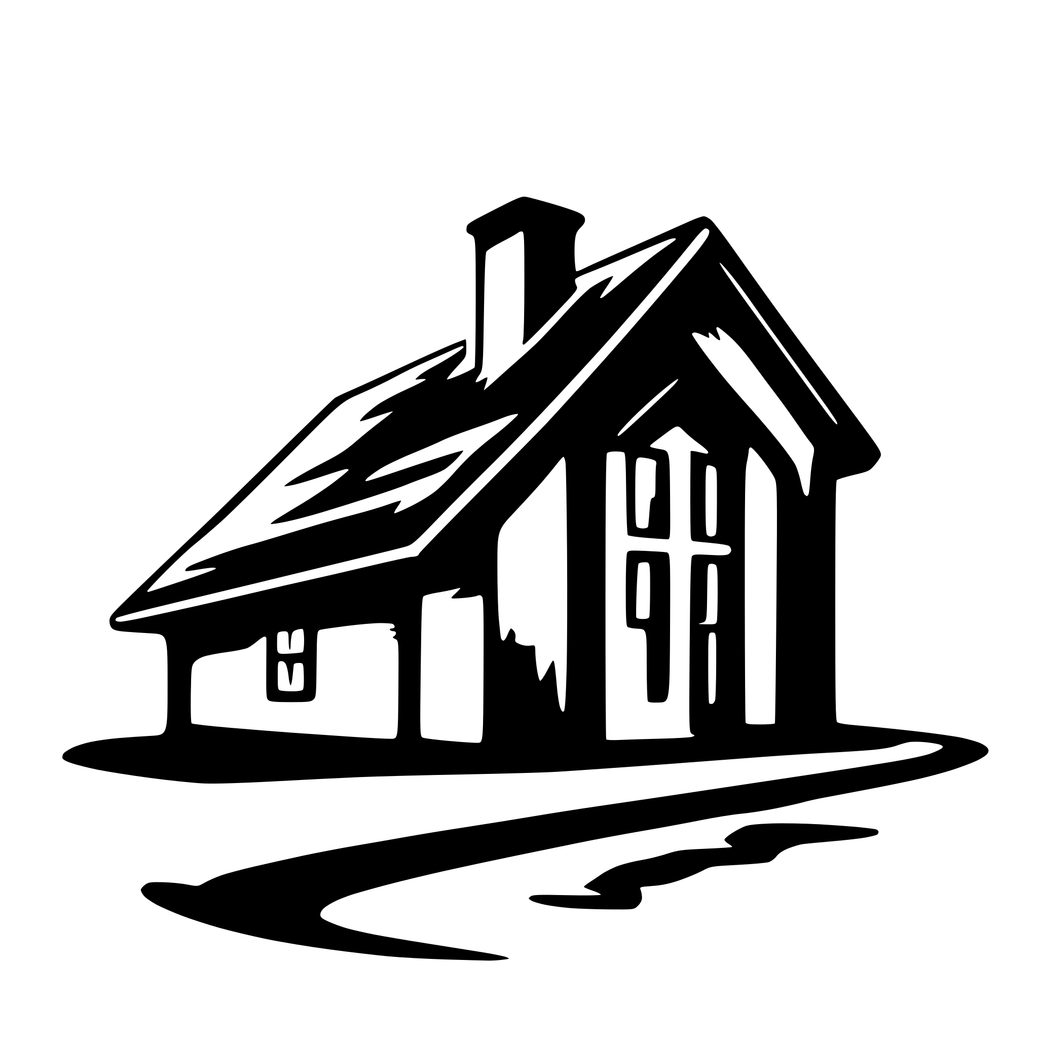 AI-generated SVG of a house roof logo