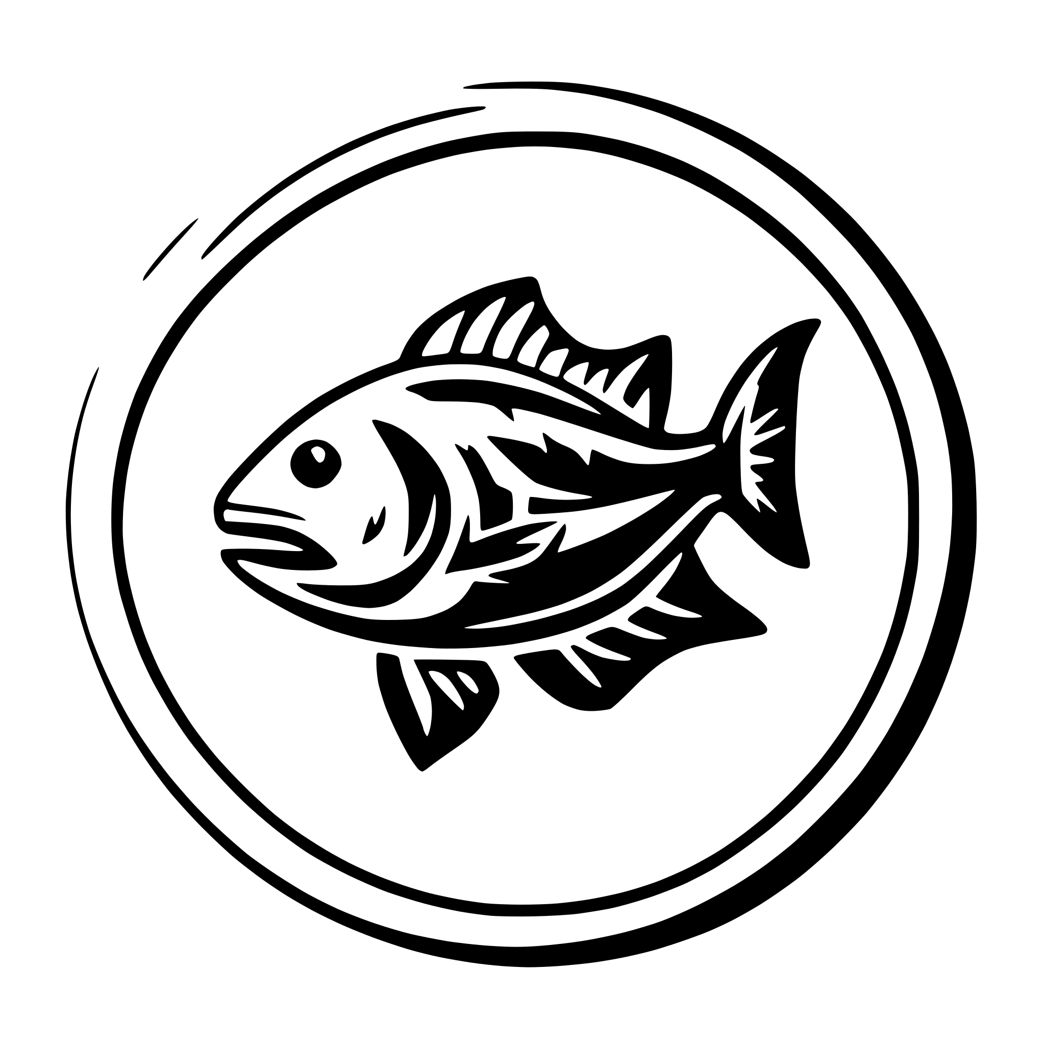 AI-generated SVG of a happy red snapper for use as modern logo