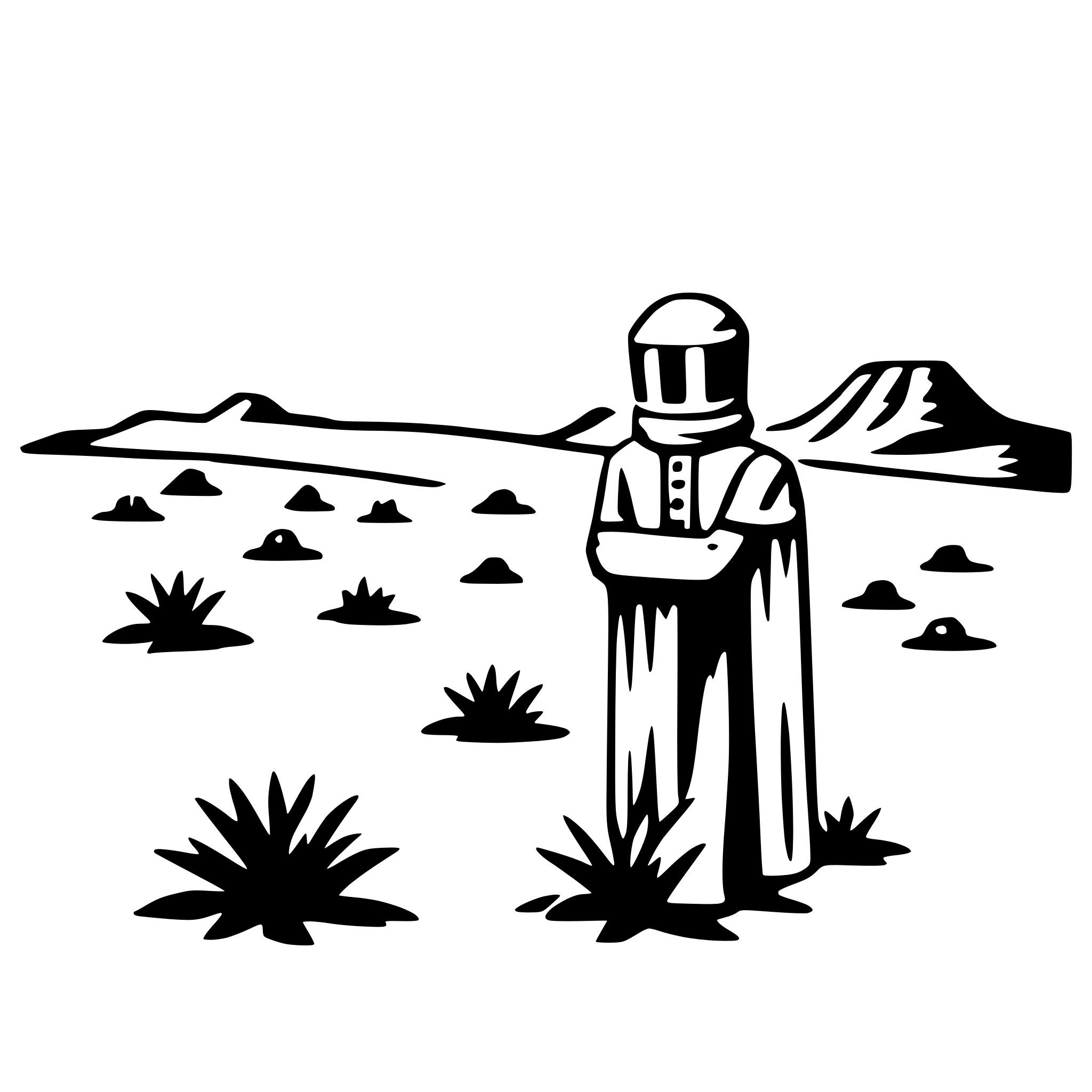 AI-generated SVG of a stargazing in desert