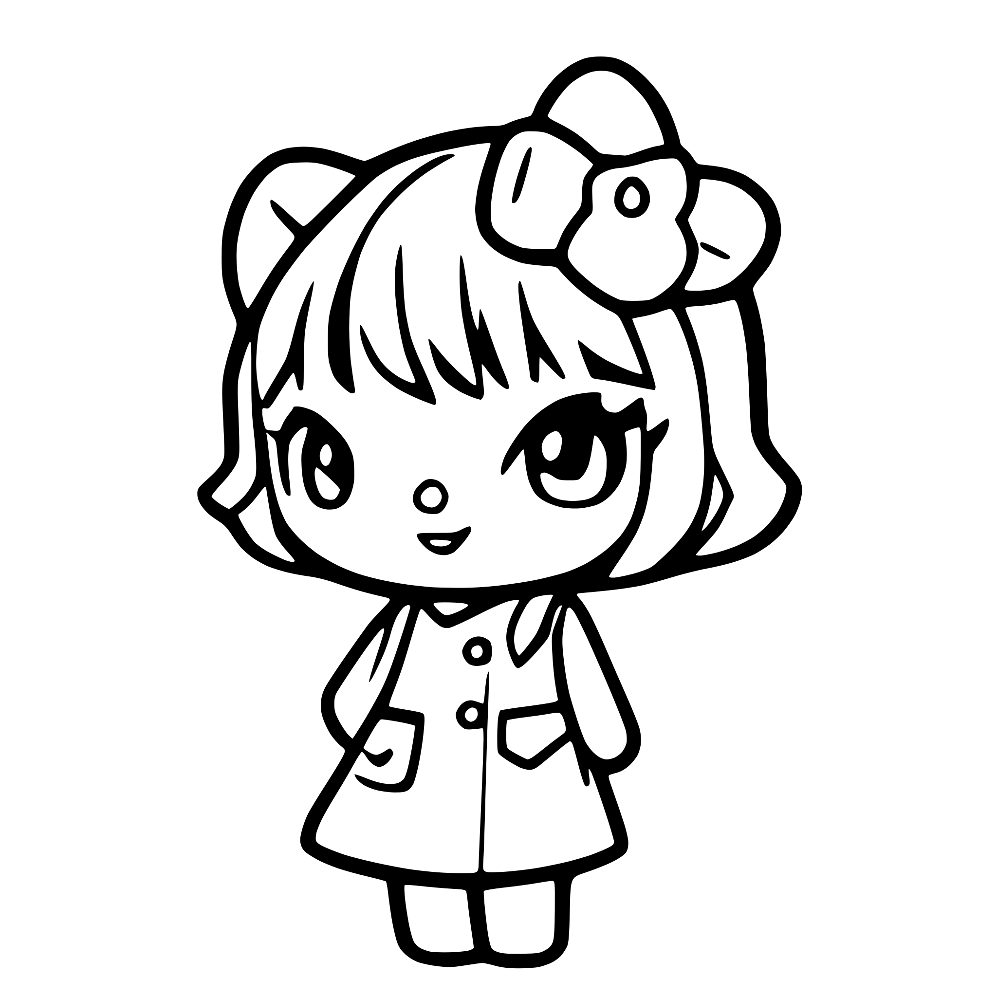 AI-generated SVG of a hello Kitty