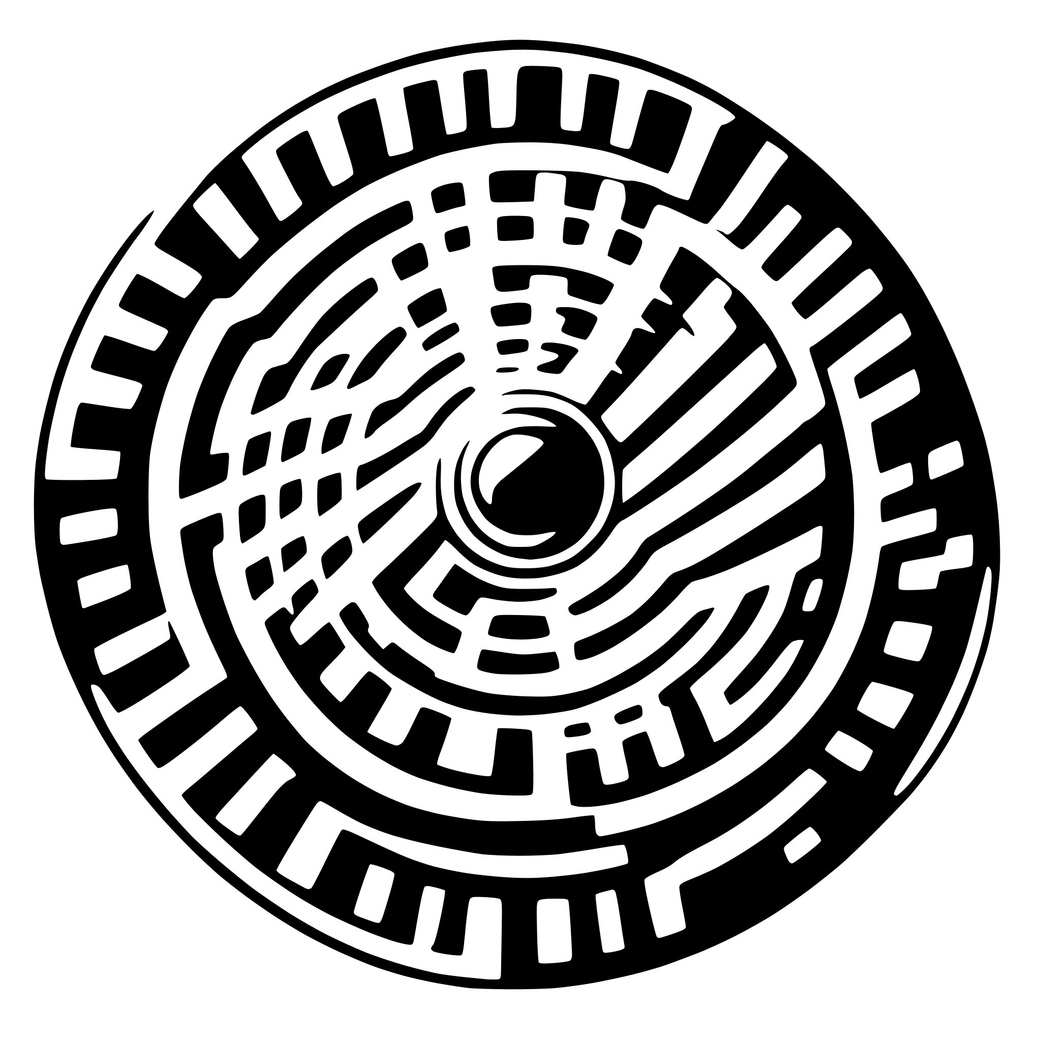 AI-generated SVG of 'concentric circles'