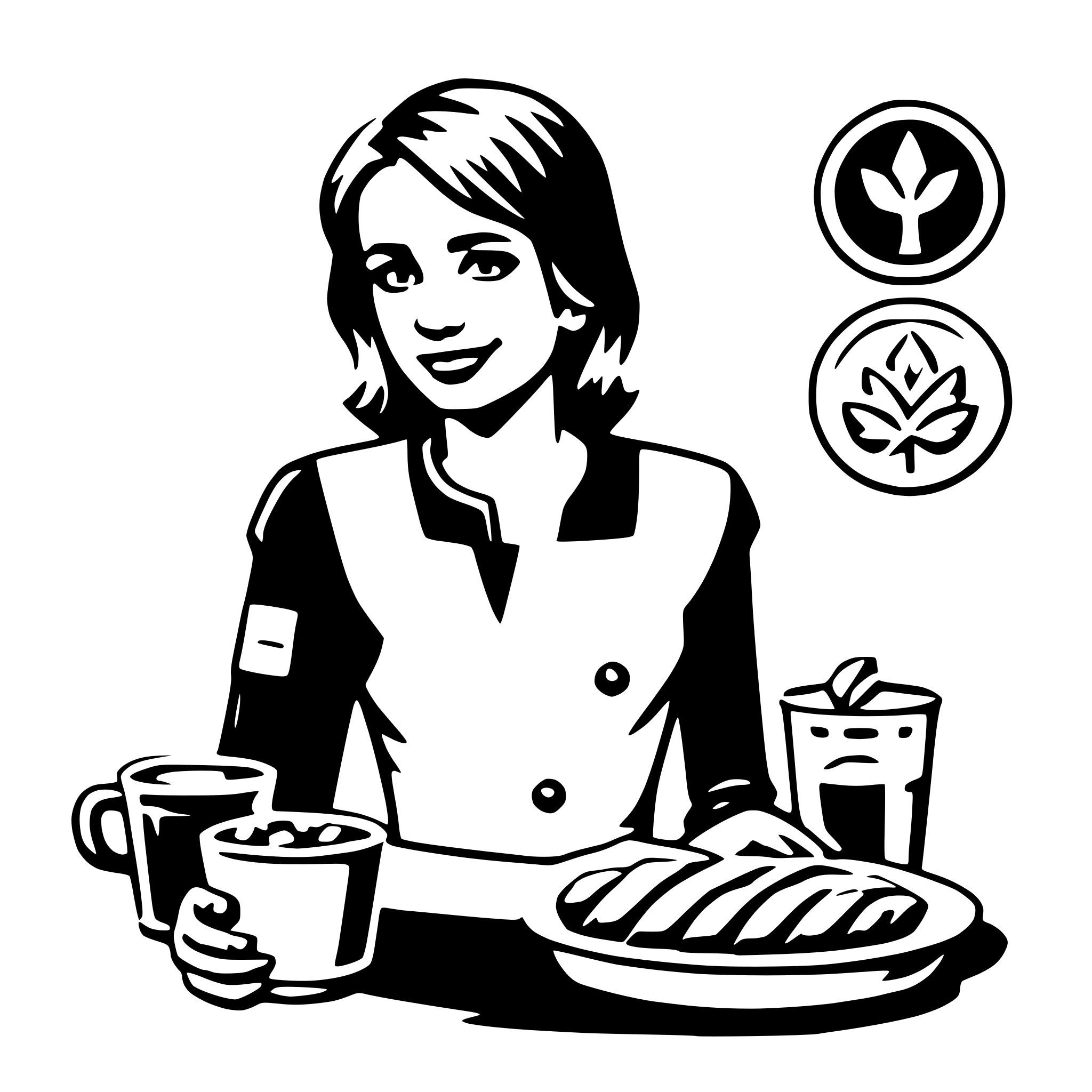 AI-generated SVG of a dietitian
