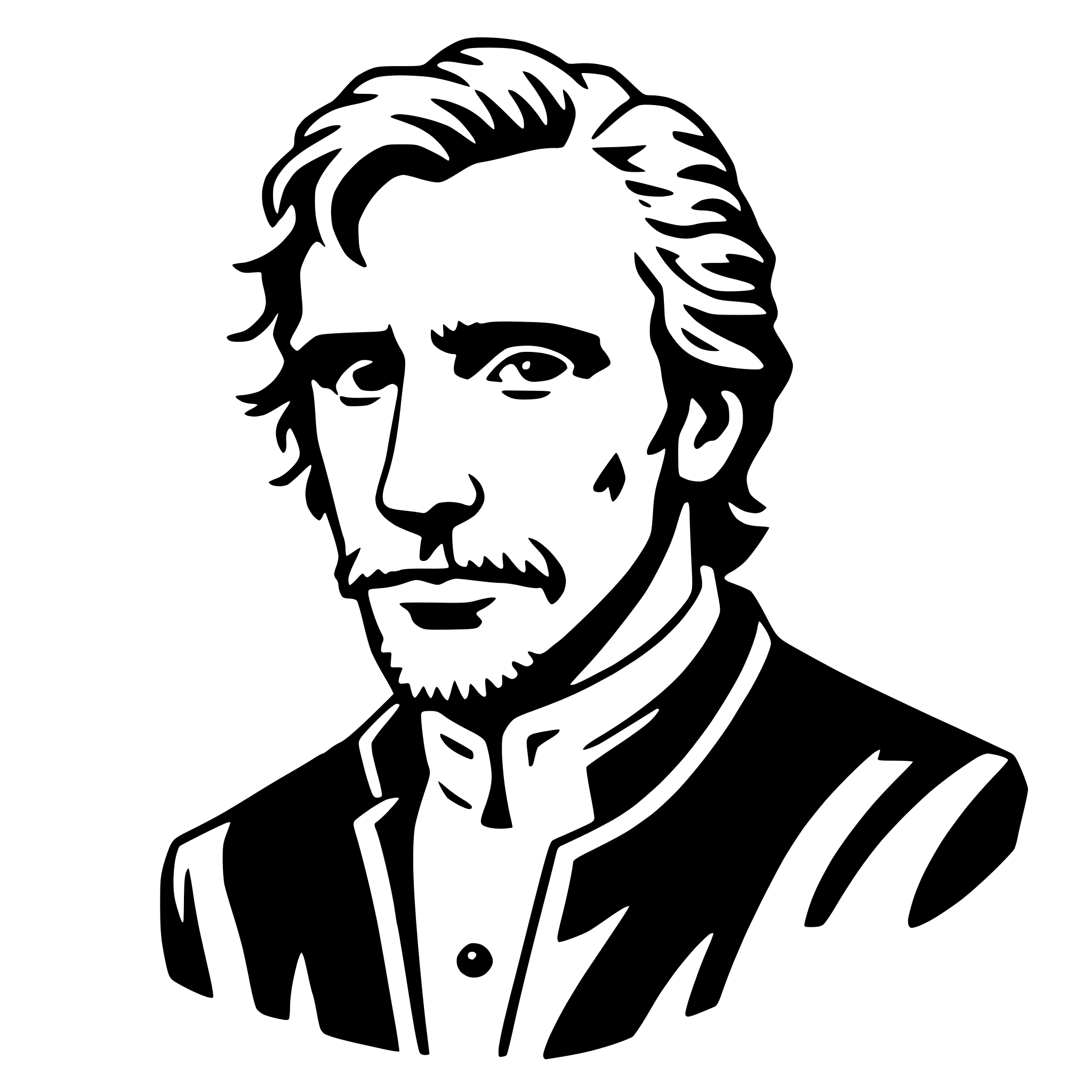 AI-generated SVG of 'vincent van gogh'