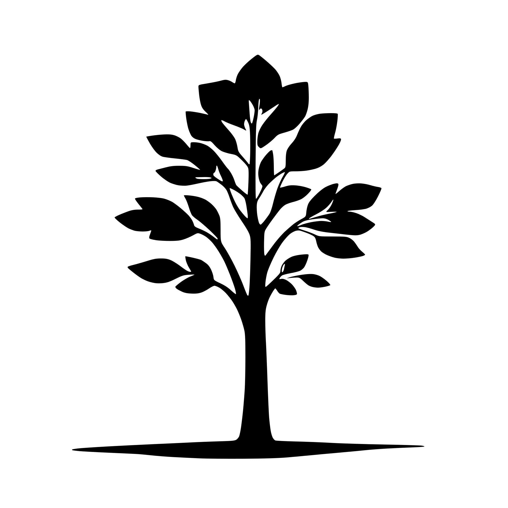 AI-generated SVG of a leafy tree