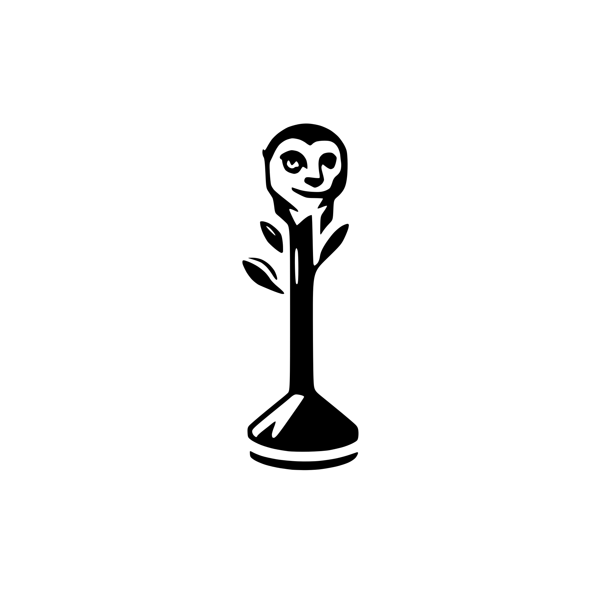 AI-generated SVG of a modern, minimalist SVG logo, meerkat.  symbolize uptime monitoring, reliability, and speed. futuristic friendly, no text,  Iconic memorable, and crisp.only head