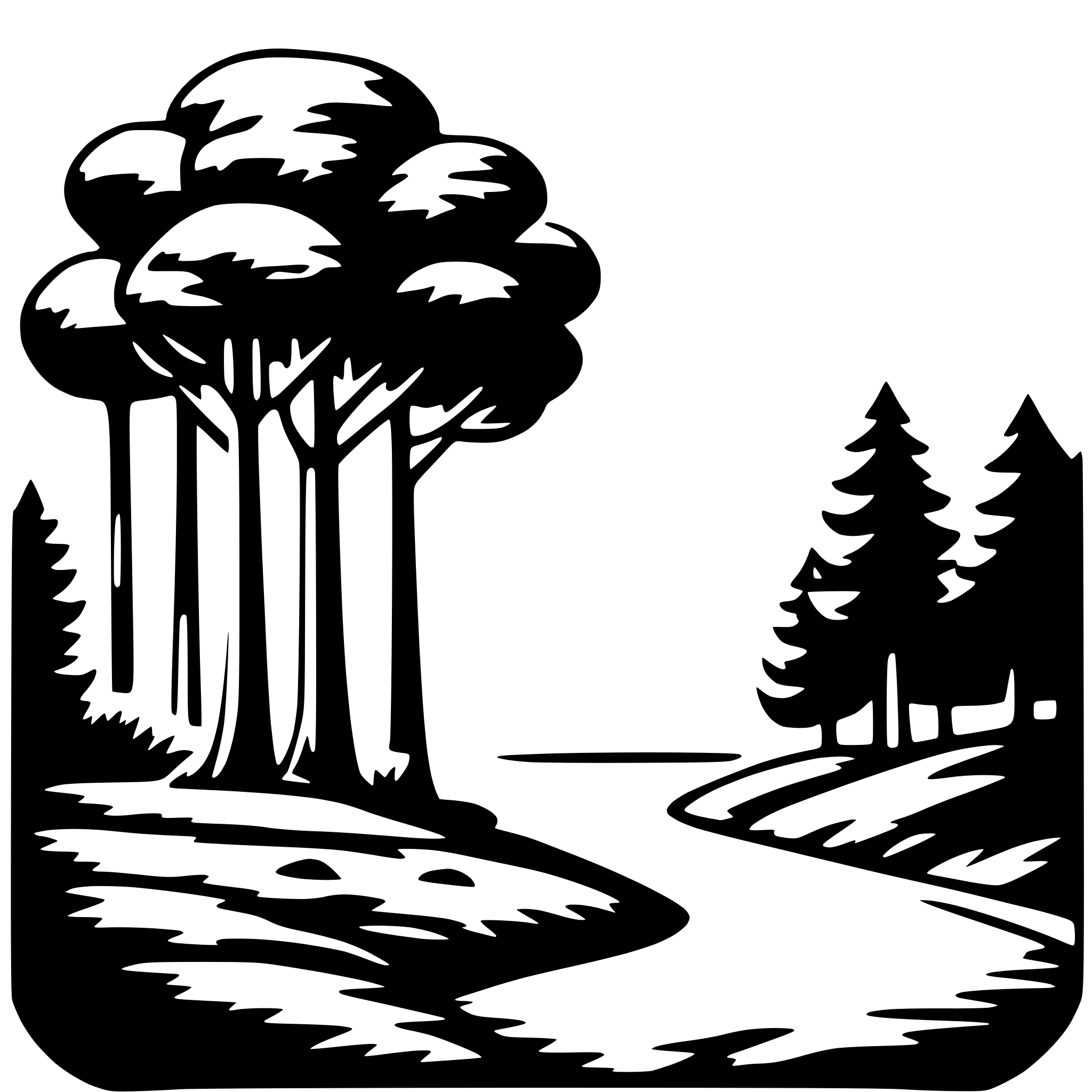 AI-generated SVG of 'wild forest'