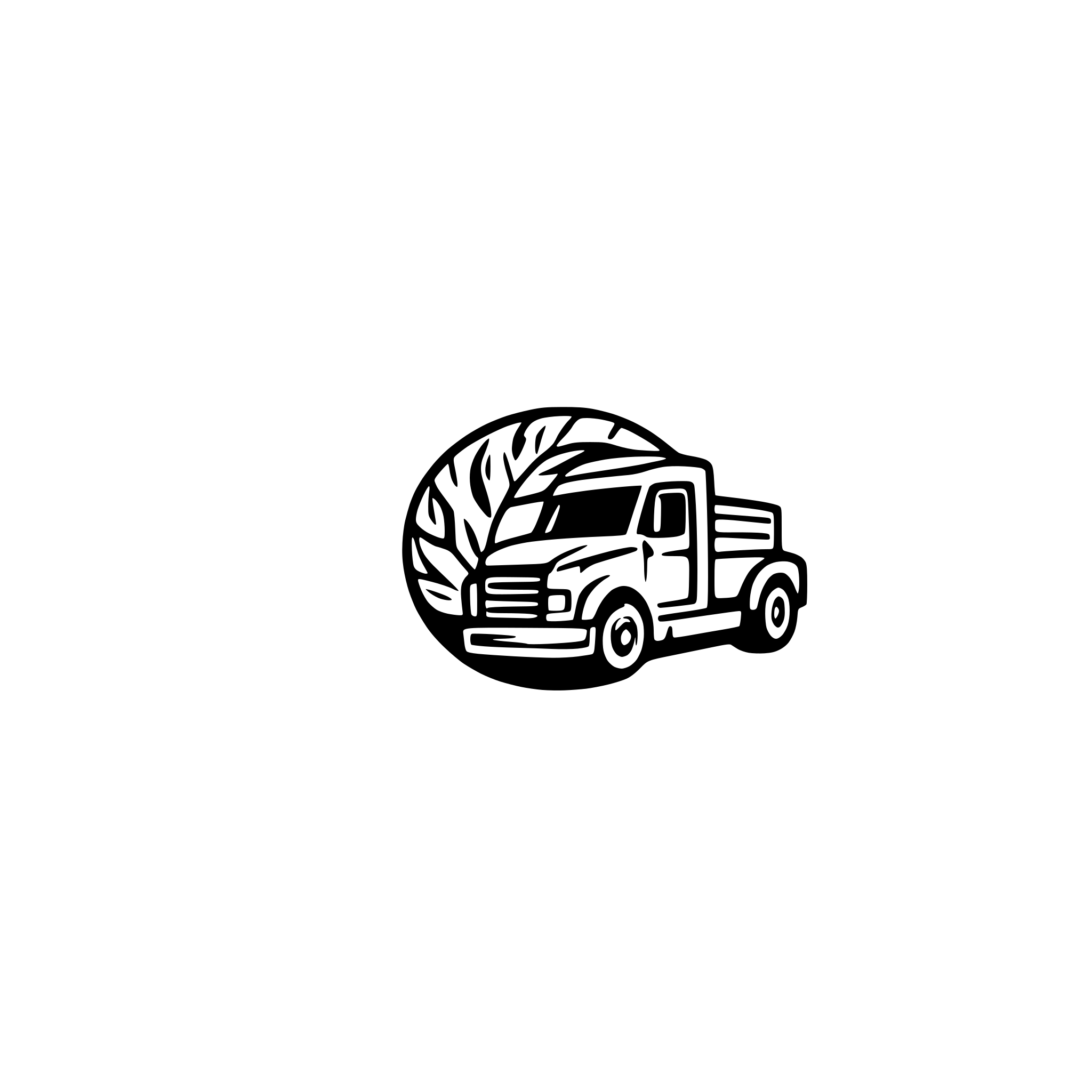 AI-generated SVG of a trucking company