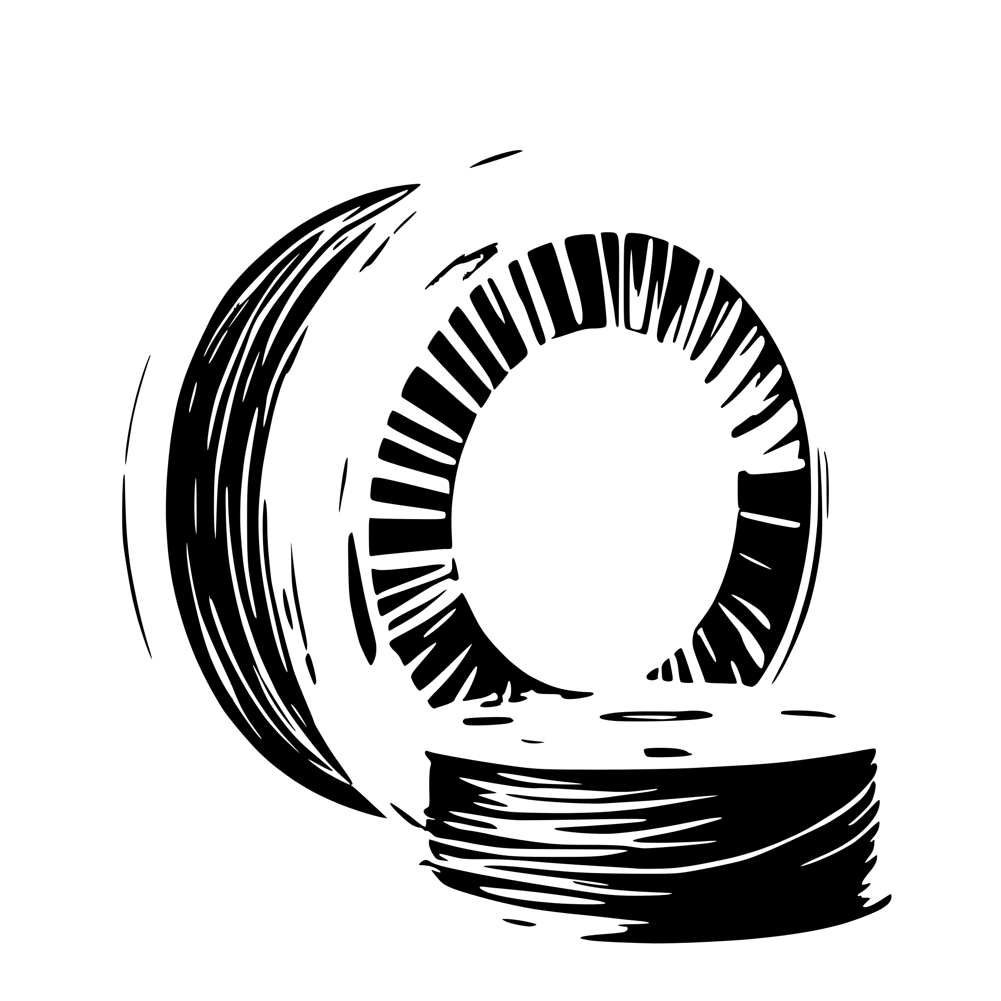 AI-generated SVG of a 3D printer filament spool