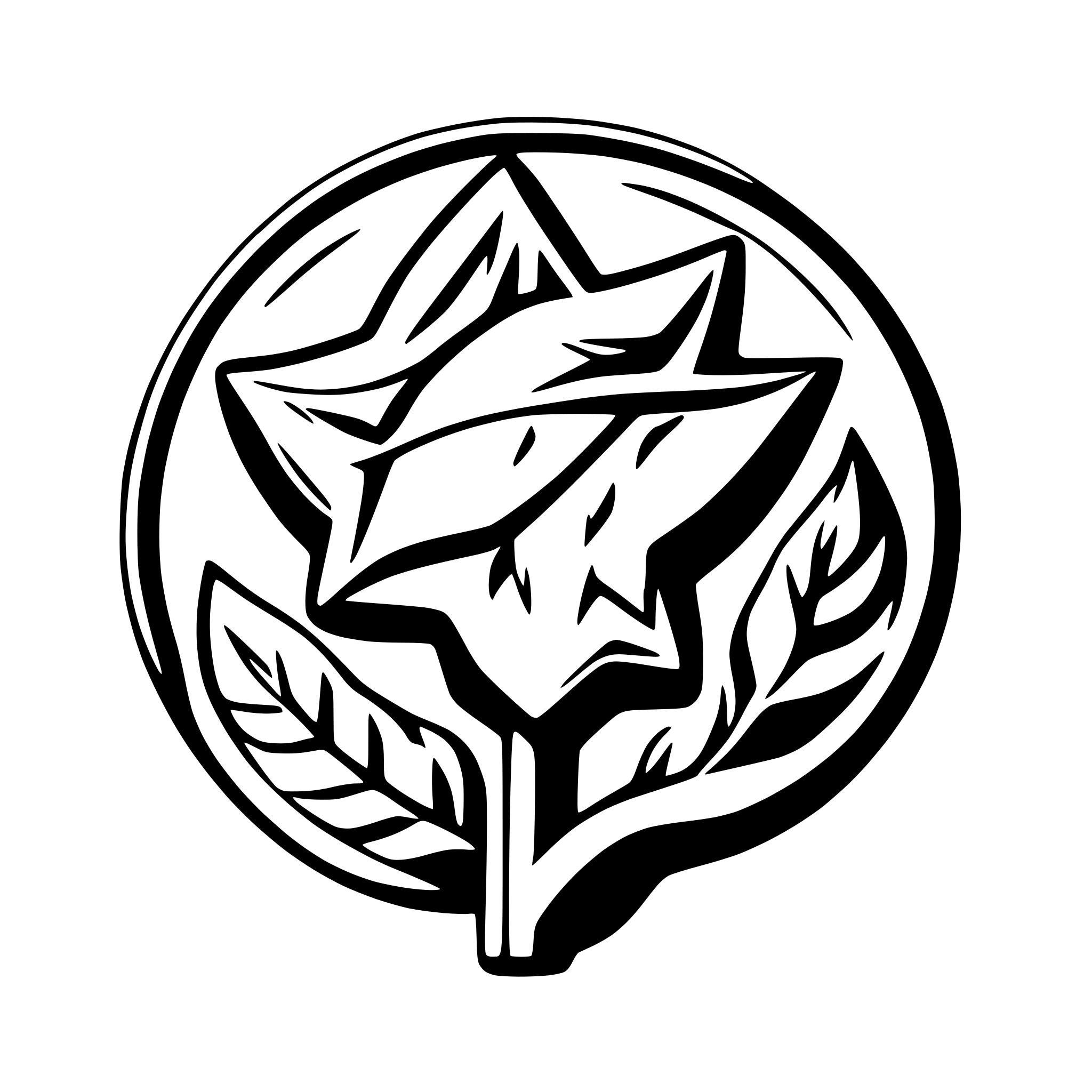 AI-generated SVG of 'Star tail'