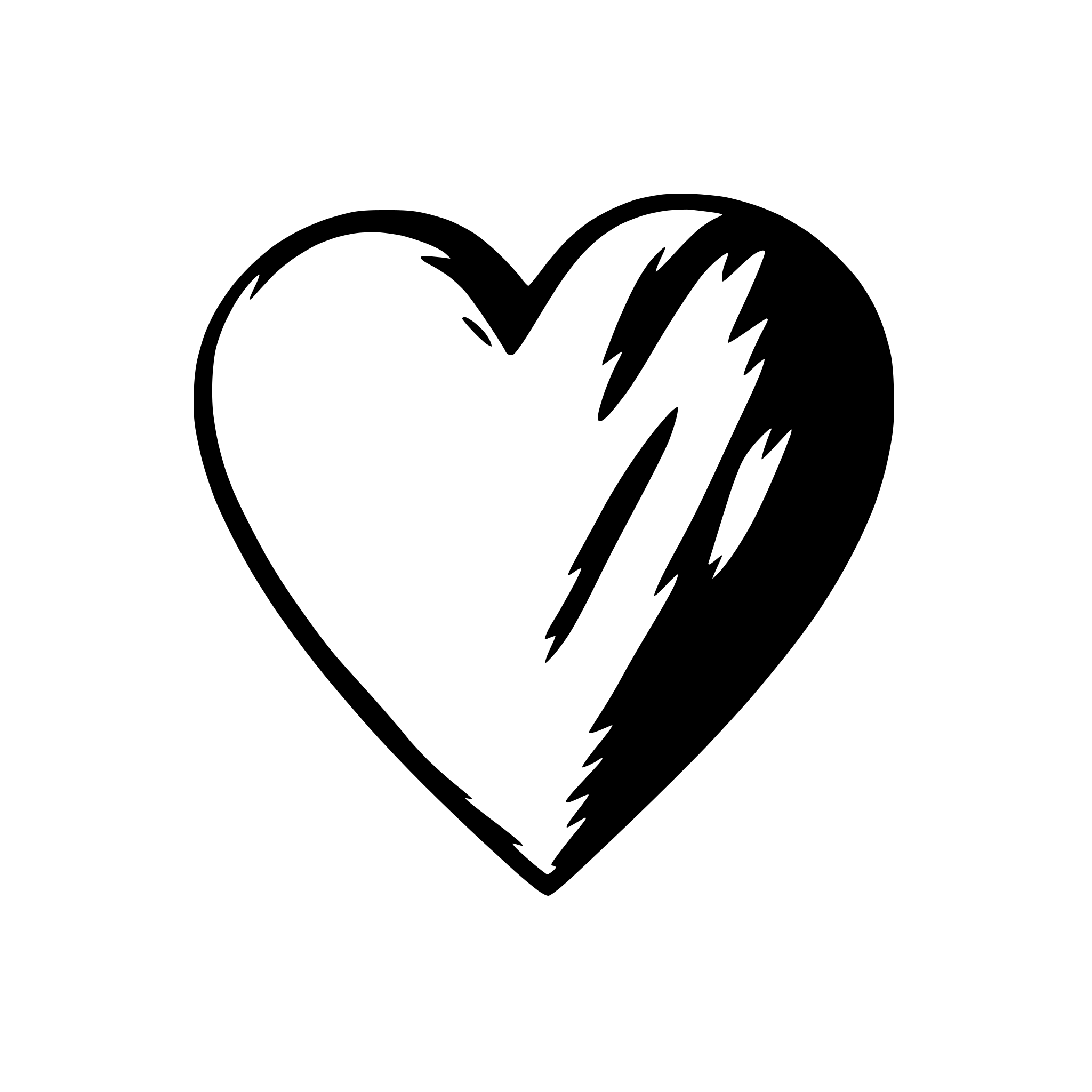 AI-generated SVG of a handrawn heart