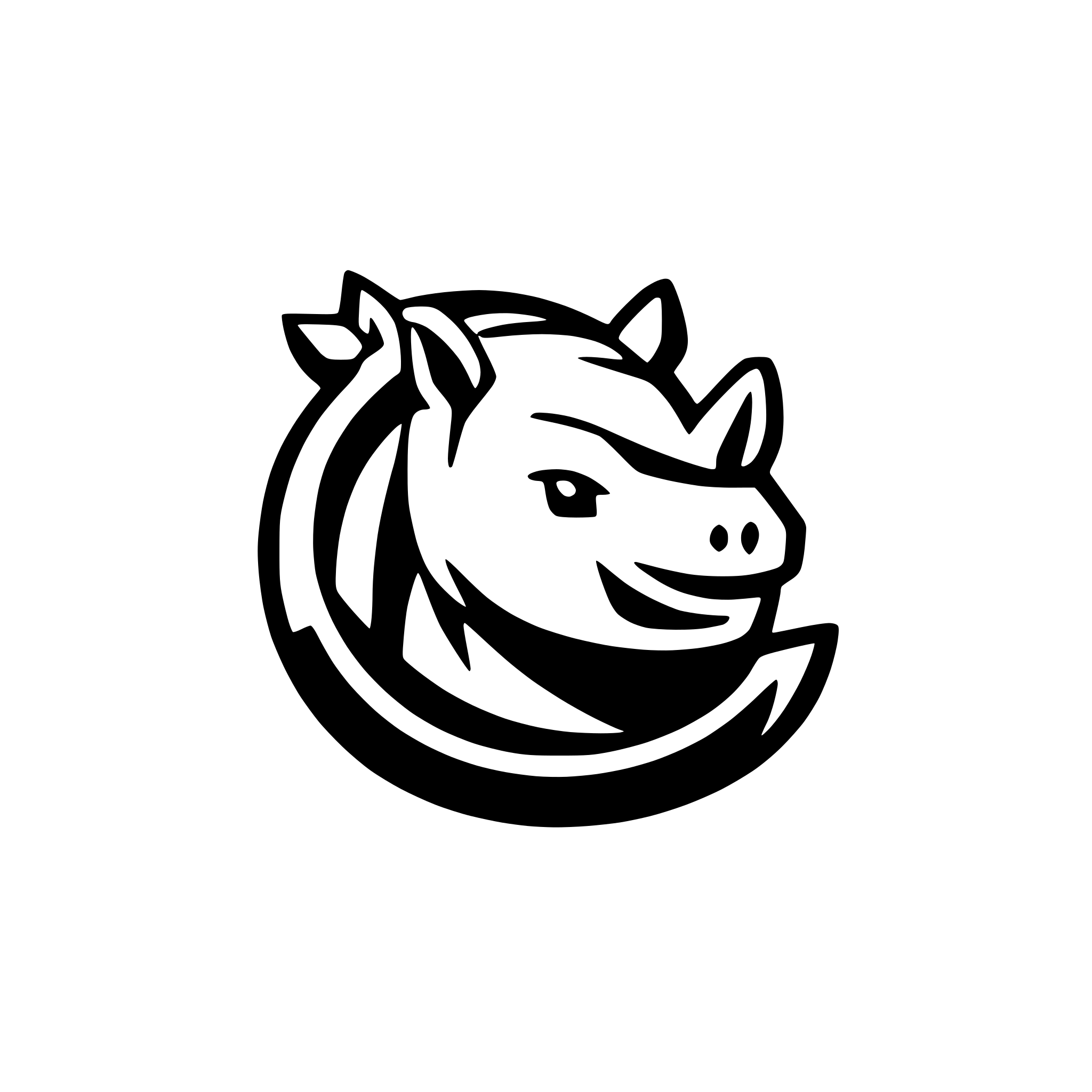 AI-generated SVG of 'Rhino mixed with hardrive'