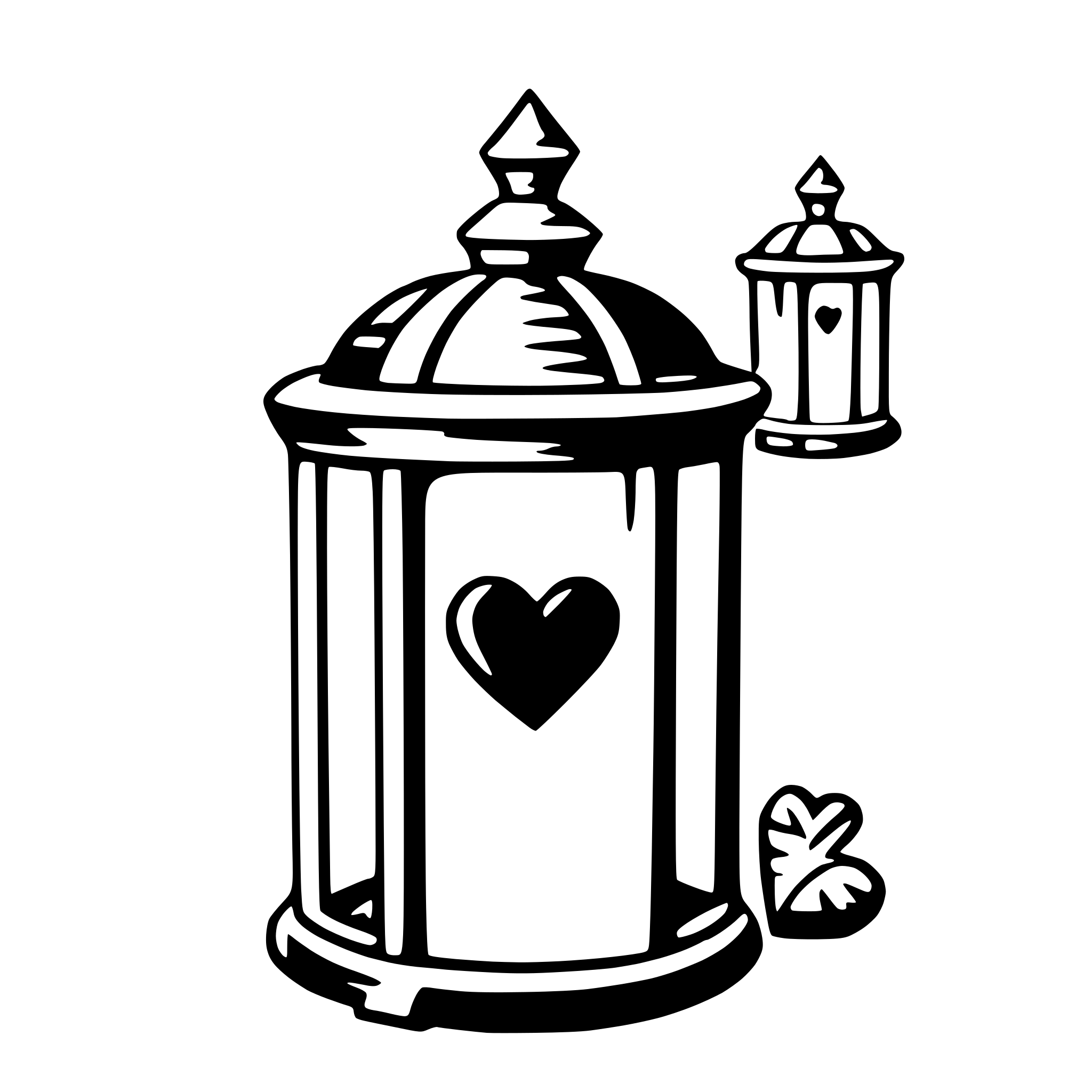 AI-generated SVG of 'heart-shaped lanterns'