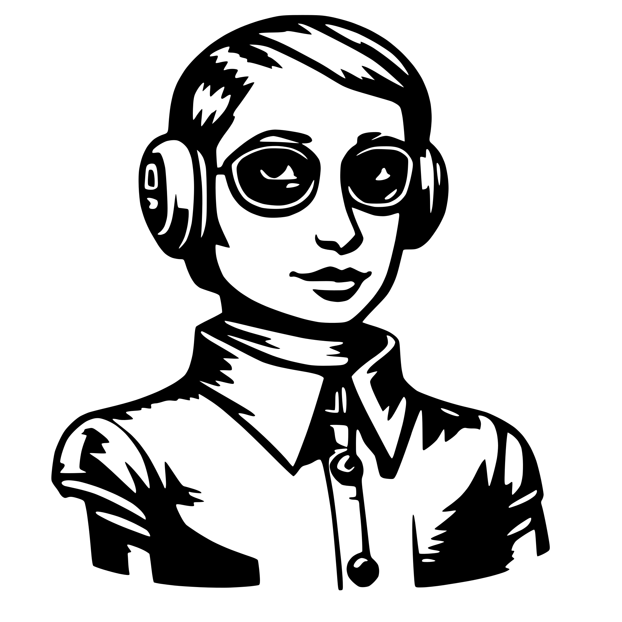 AI-generated SVG of 'generic ai agent'