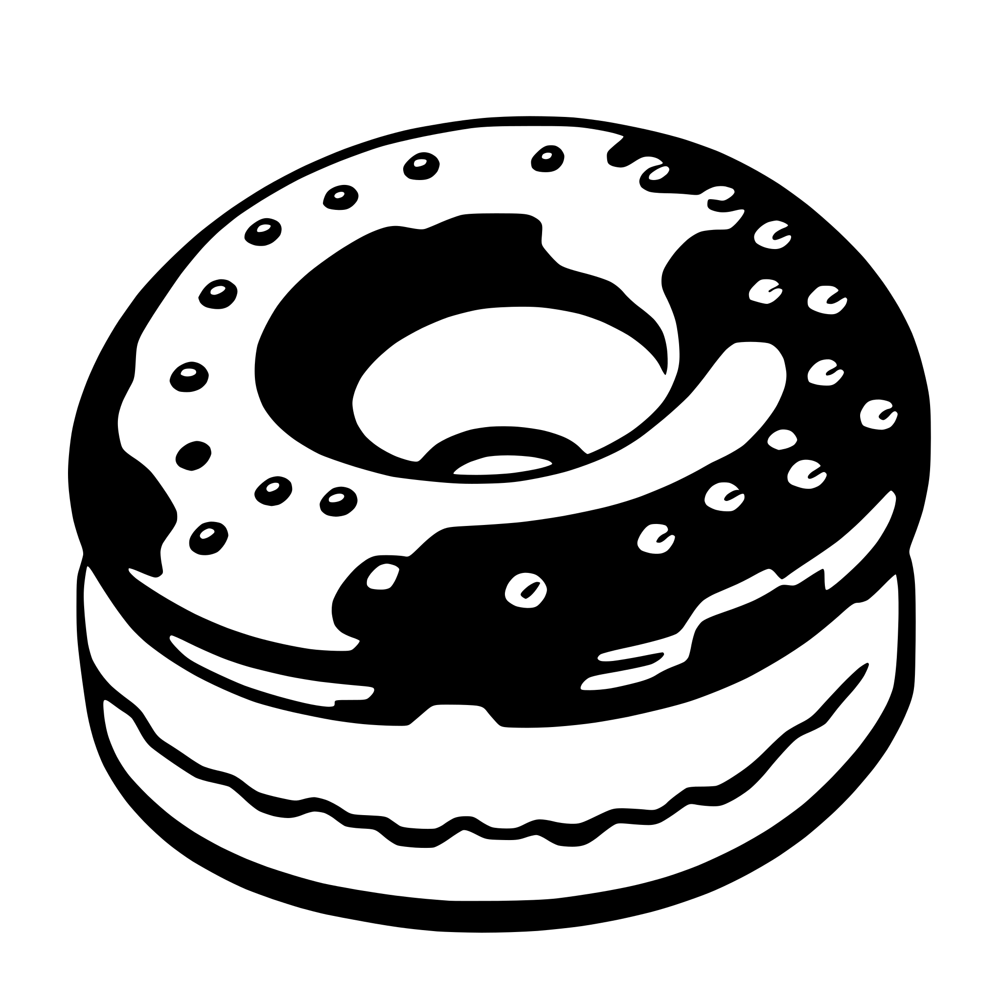 AI-generated SVG of a donut