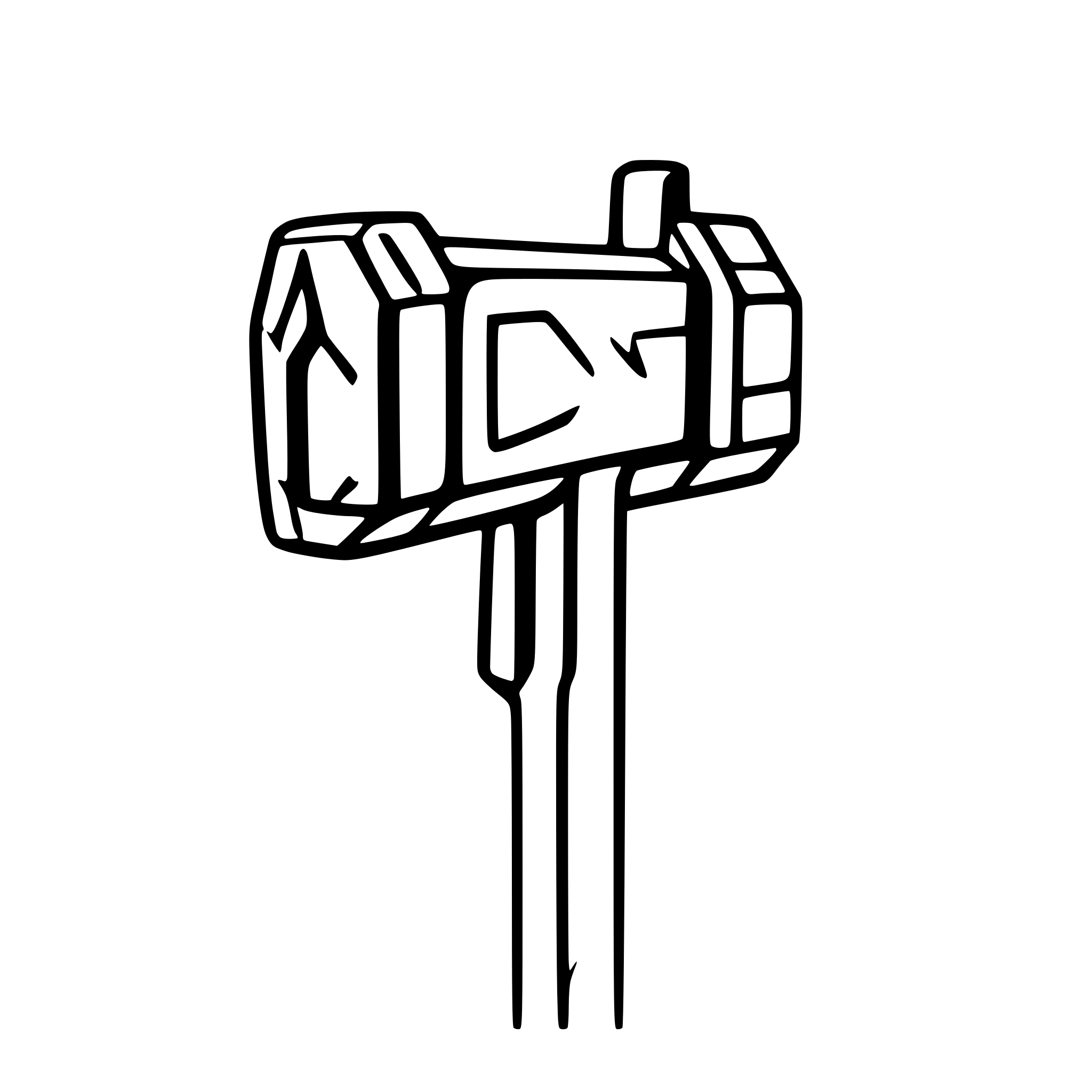 AI-generated SVG of 'a 2d sledgehammer side view'