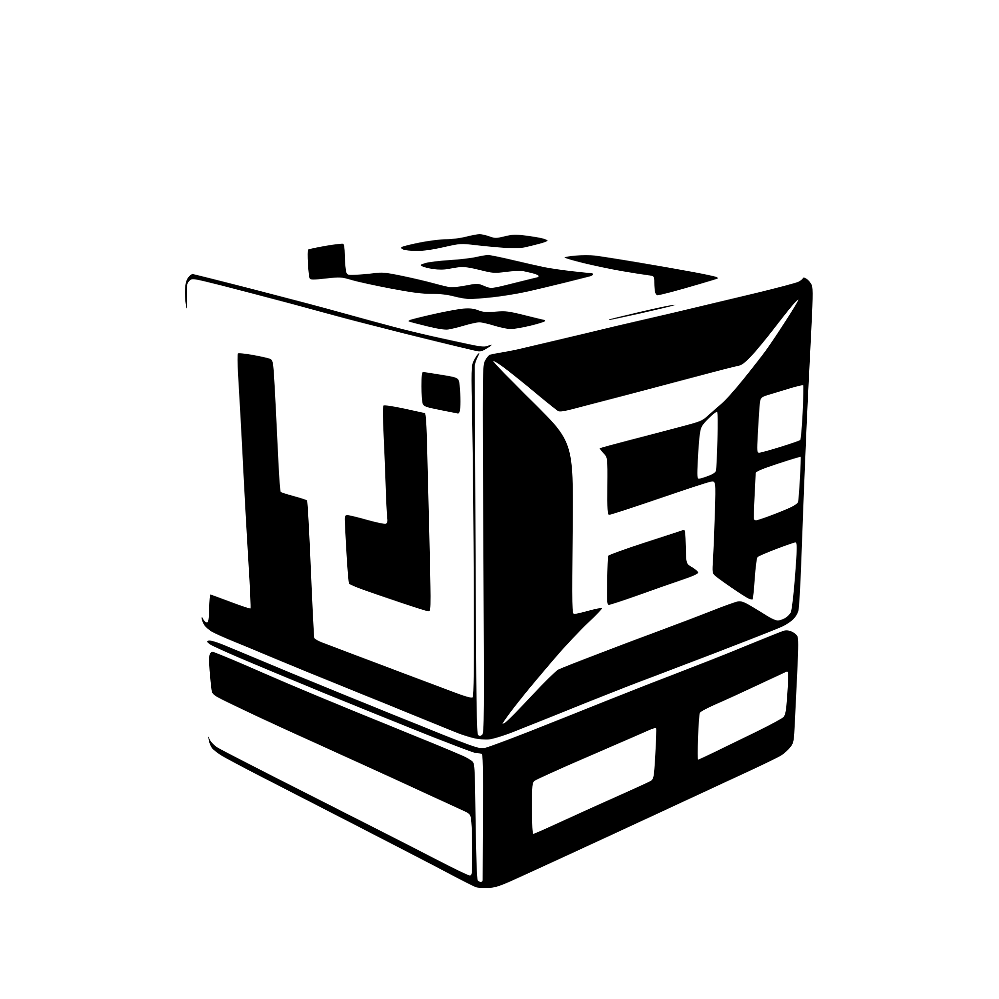 AI-generated SVG of a knowlage cube, 3d view