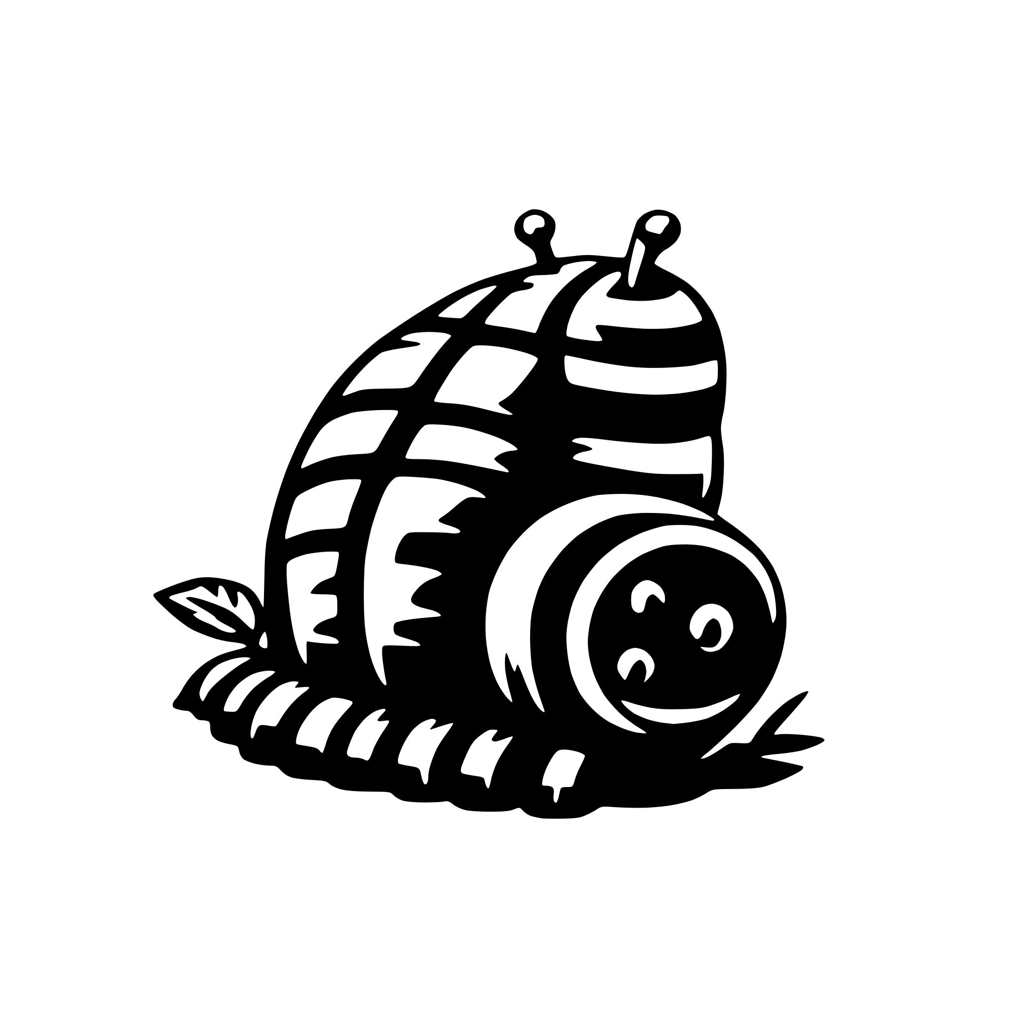 AI-generated SVG of 'caterpillar'
