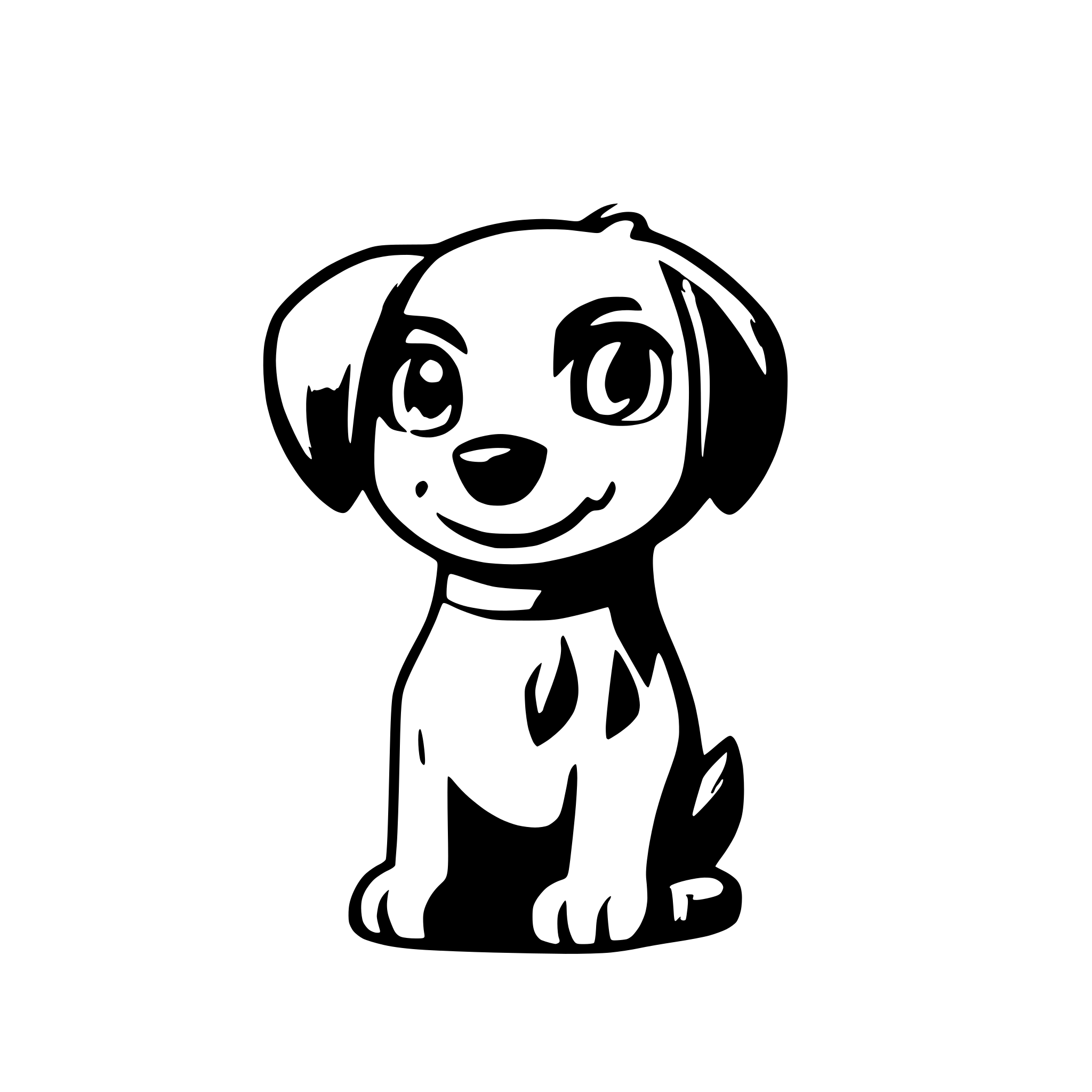 AI-generated SVG of 'dog cartoon green'