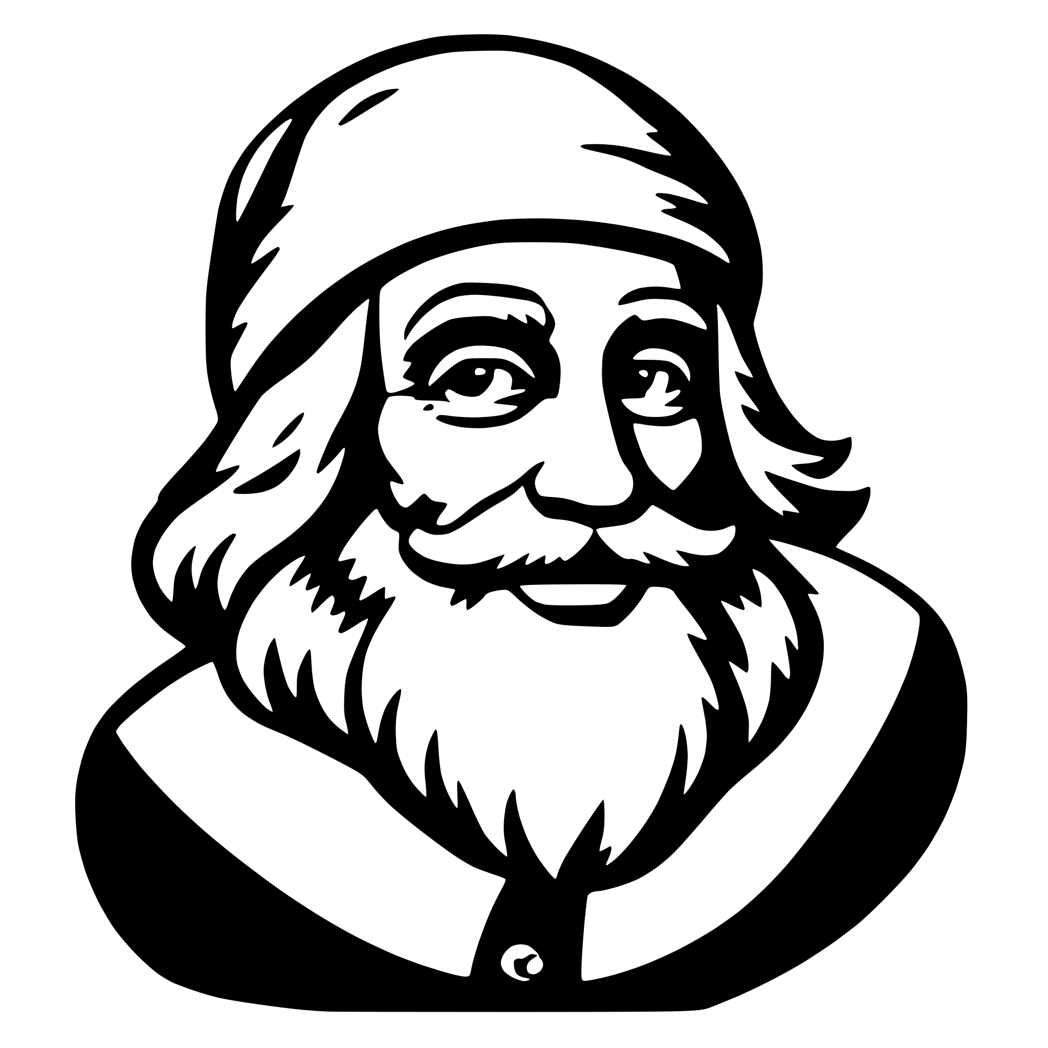AI-generated SVG of 'santa claus'