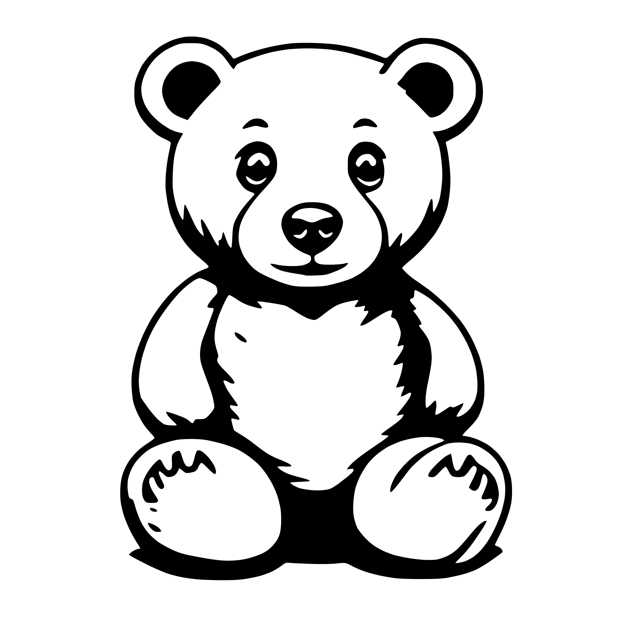AI-generated SVG of 'old bear'