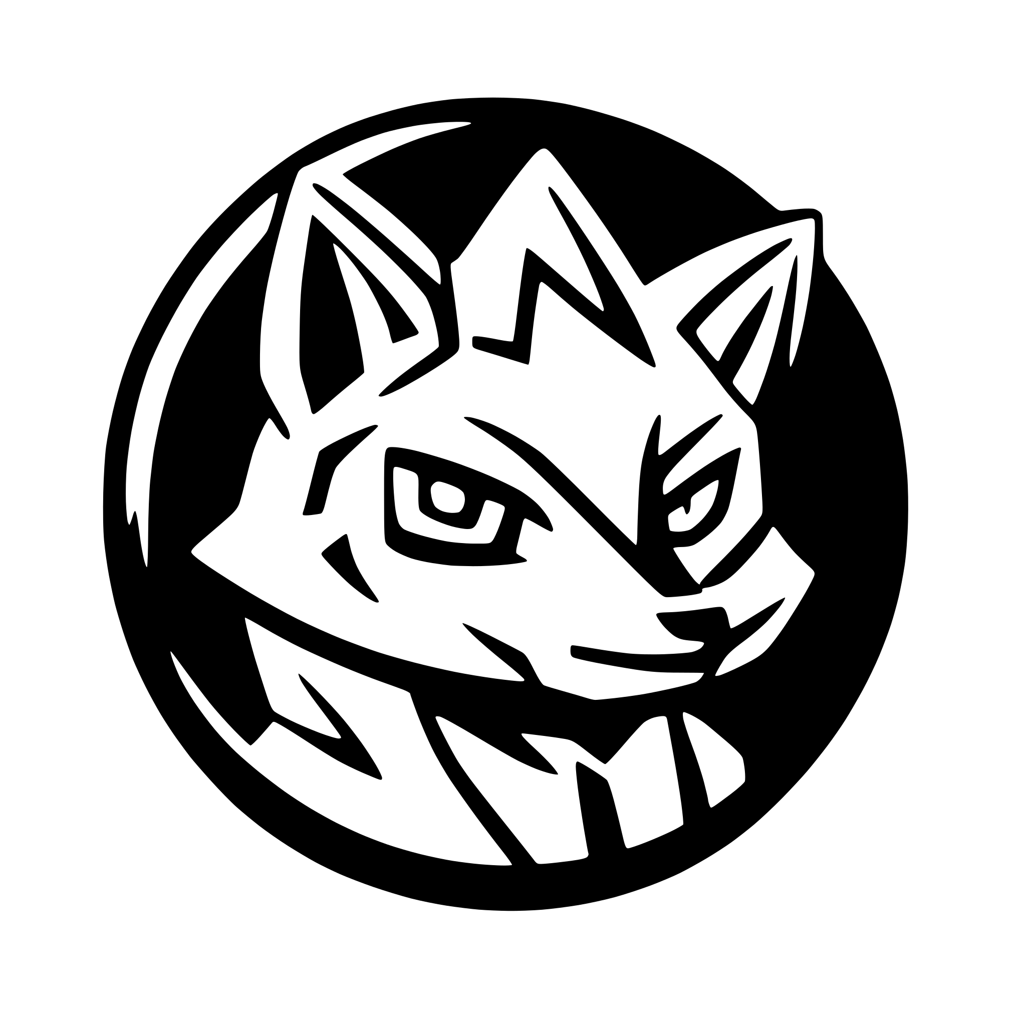 AI-generated SVG of 'fox head male money'