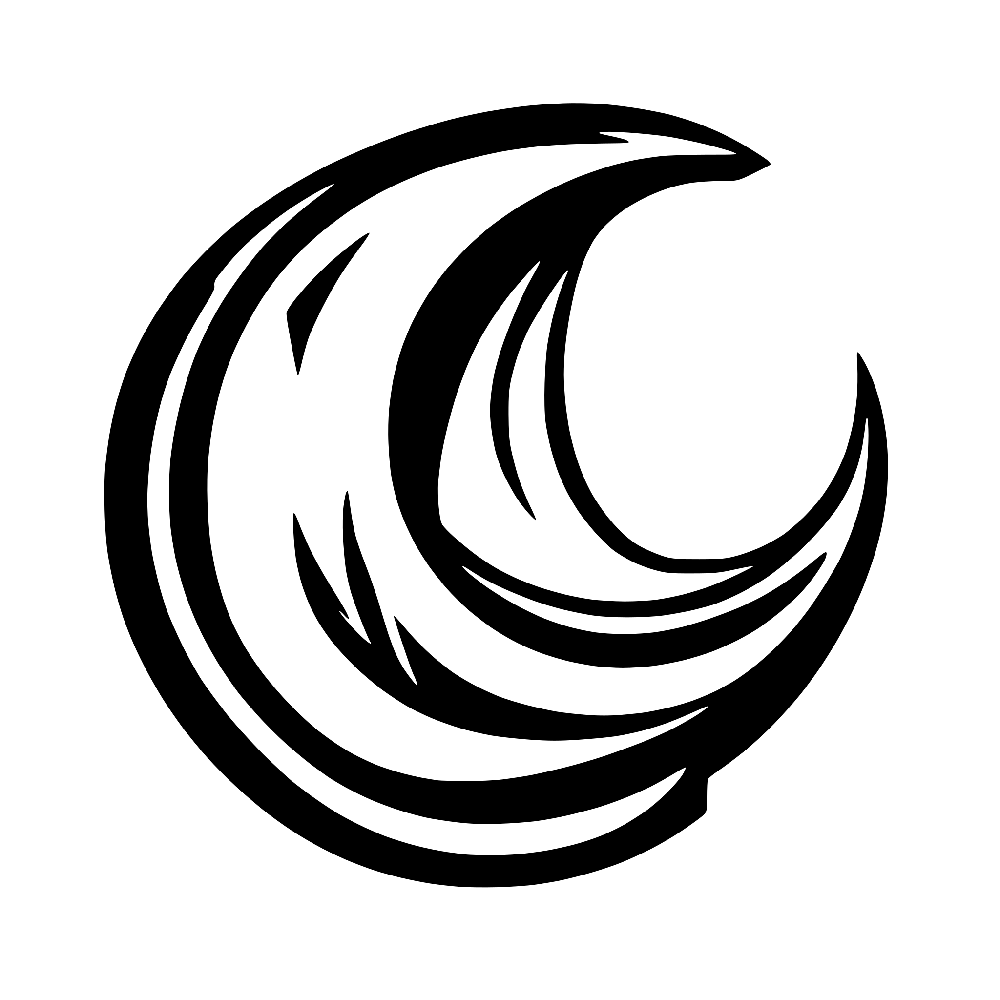AI-generated SVG of a "Create a bold, abstract vector logo of a crescent moon made of sharp, faceted crystal shards. The moon shape should be formed entirely from angular, geometric lines — as if carved from jagged crystals or glass. The style should be minimalist, aggressive, and futuristic, with a clean silhouette suitable for use as a gaming hardware emblem. Use only black or dark gray lines on a transparent or white background. Avoid gradients, shadows, or text. The final image should look like a stylized moon fo