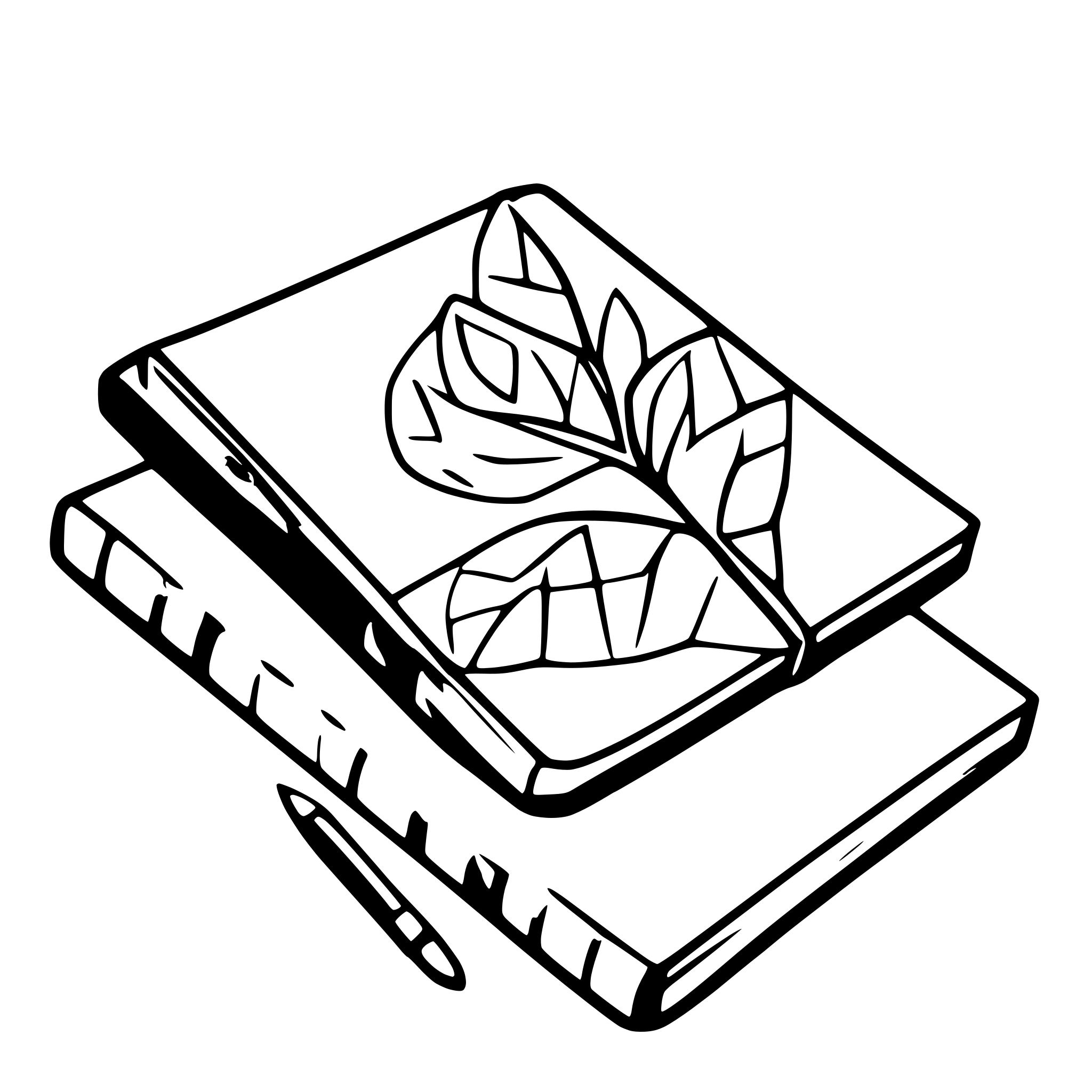AI-generated SVG of a book
