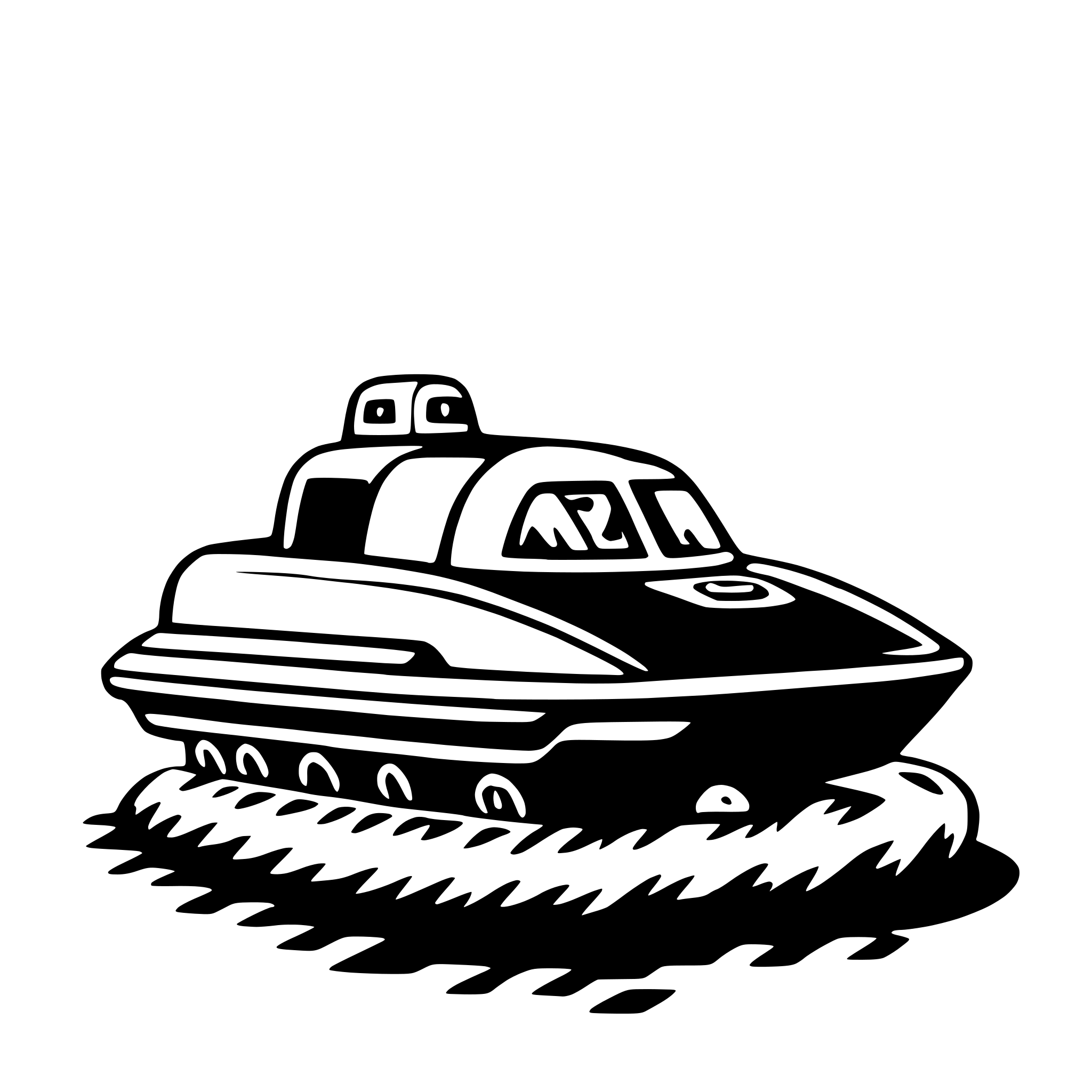 AI-generated SVG of a hovercraft