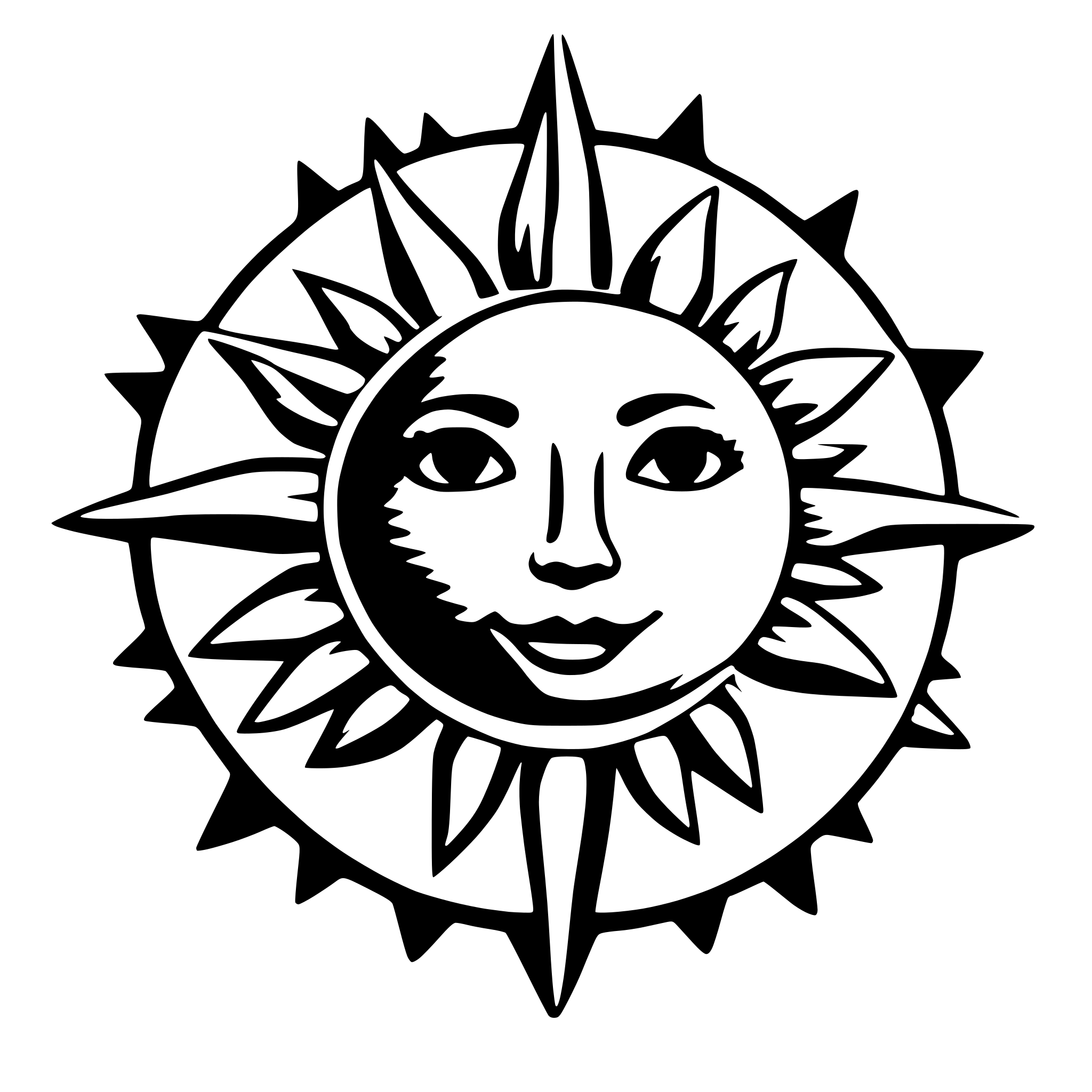 AI-generated SVG of a sun
