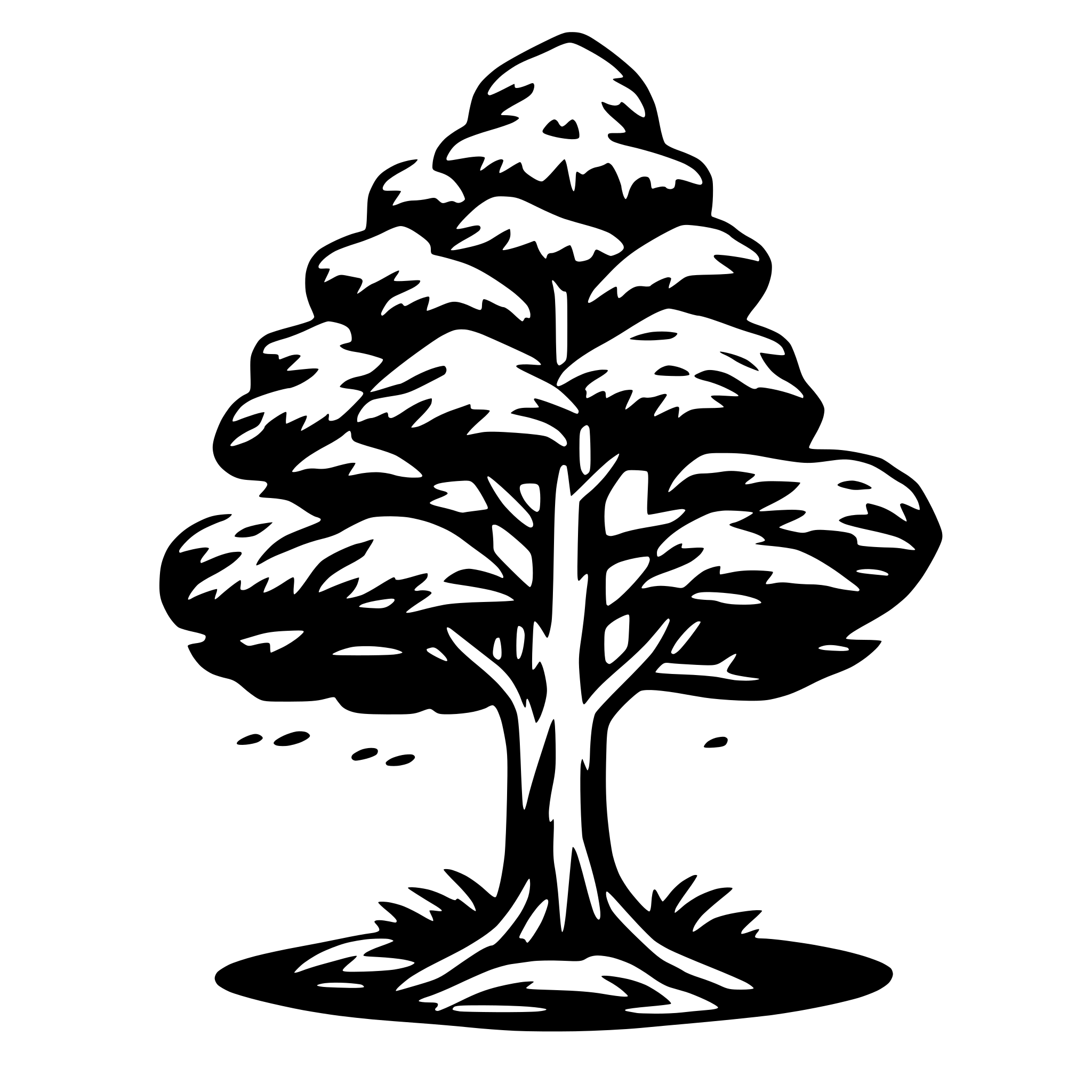 AI-generated SVG of 'cedar tree logo'