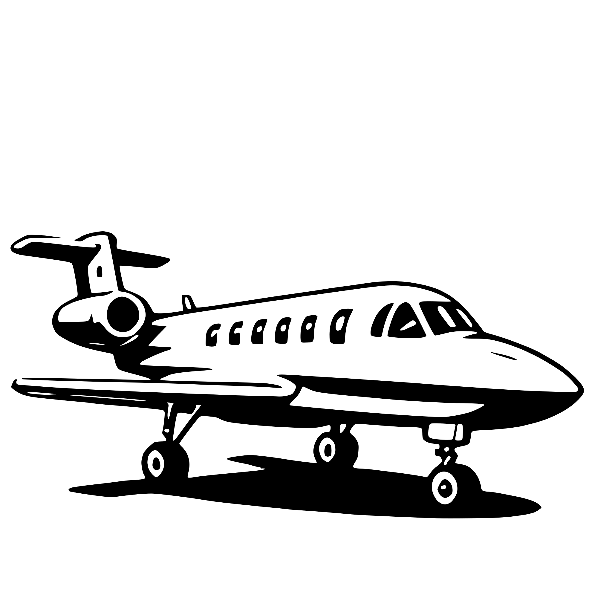 AI-generated SVG of a private jet