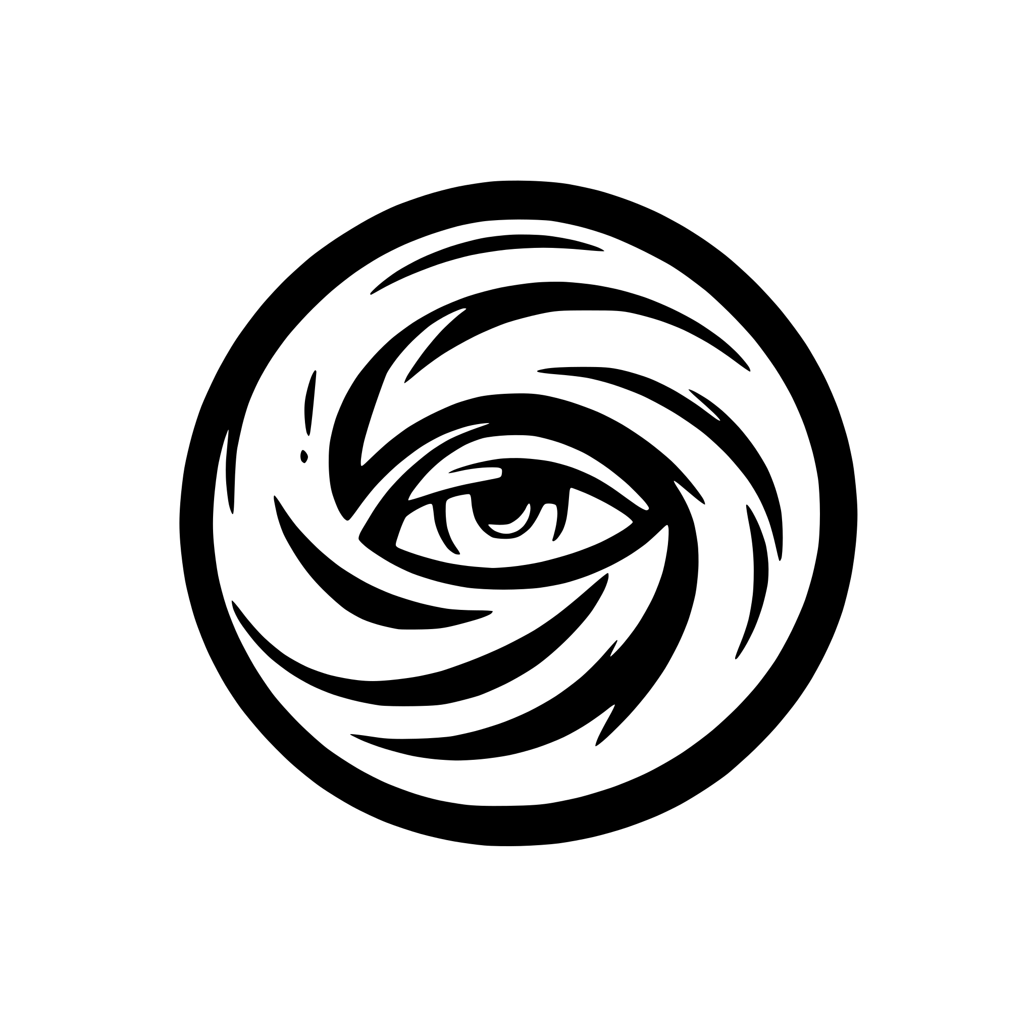 AI-generated SVG of a hurricane vortex swirls depicted from above the eye of the storm, symmetrical