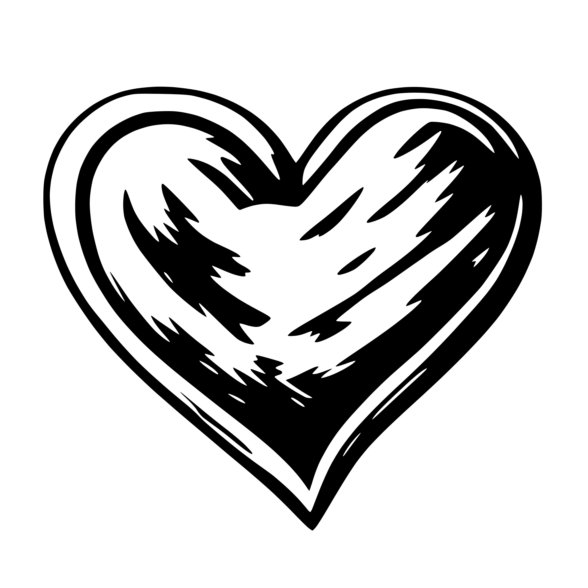 AI-generated SVG of a handrawn heart