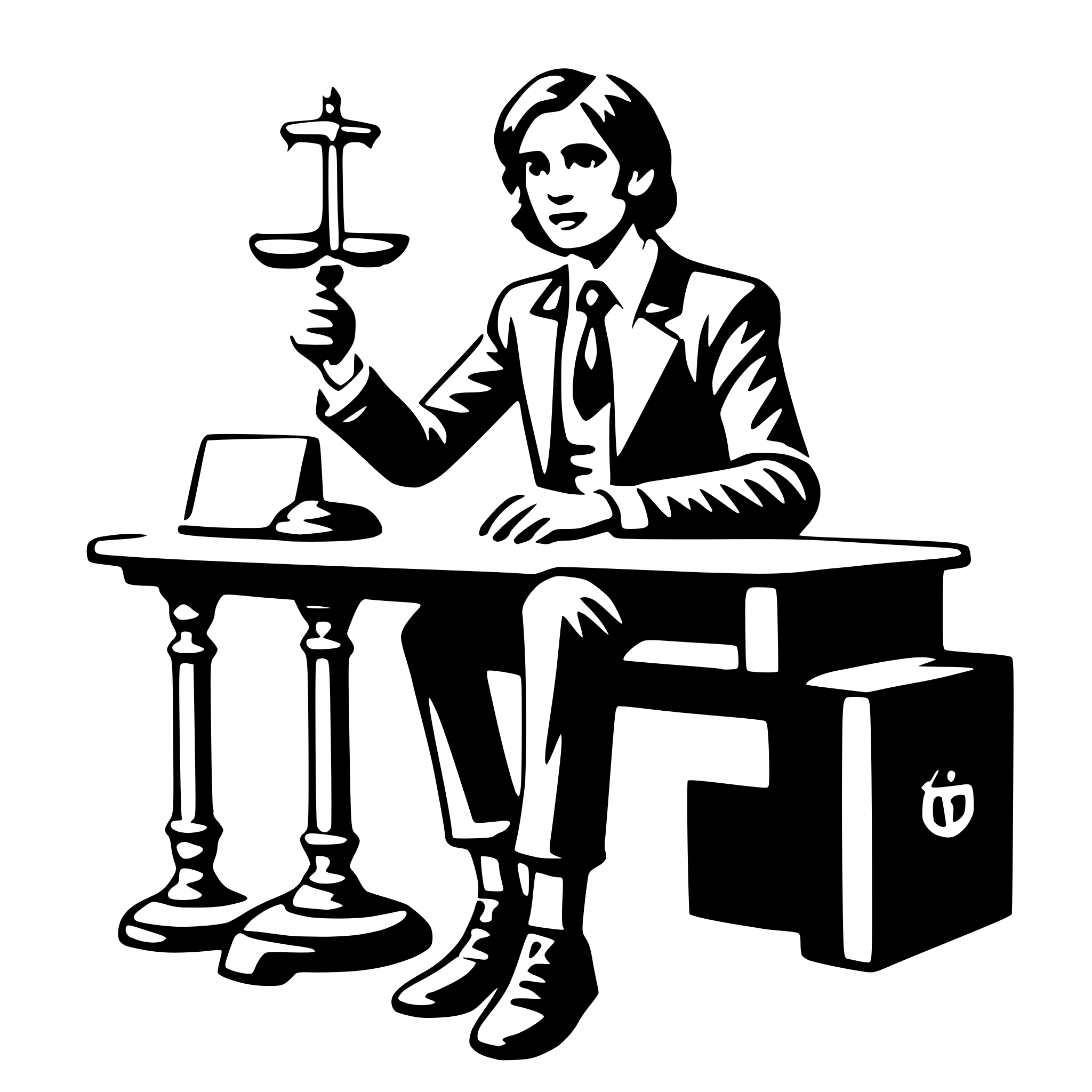 AI-generated SVG of 'lawyer'