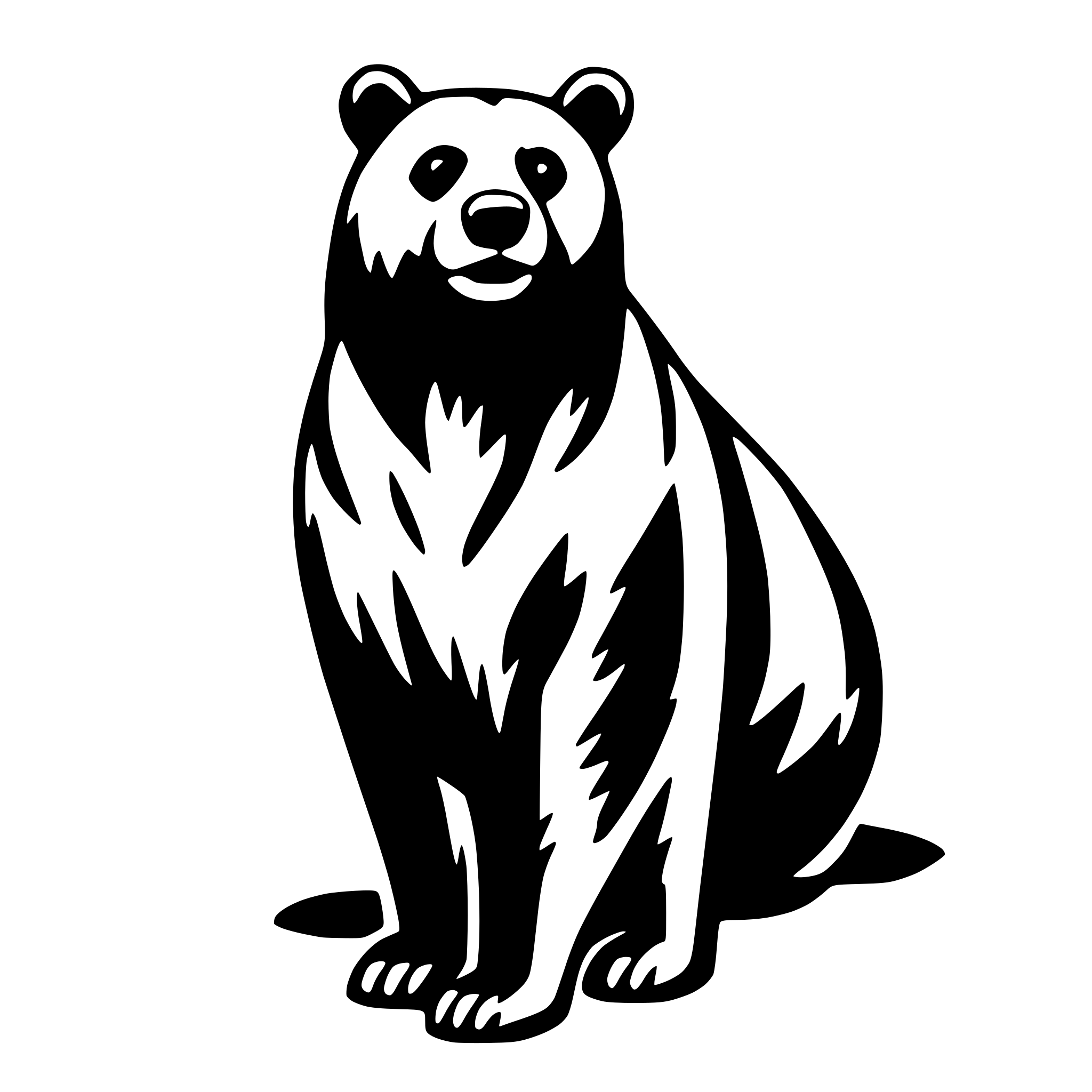 AI-generated SVG of 'bear'